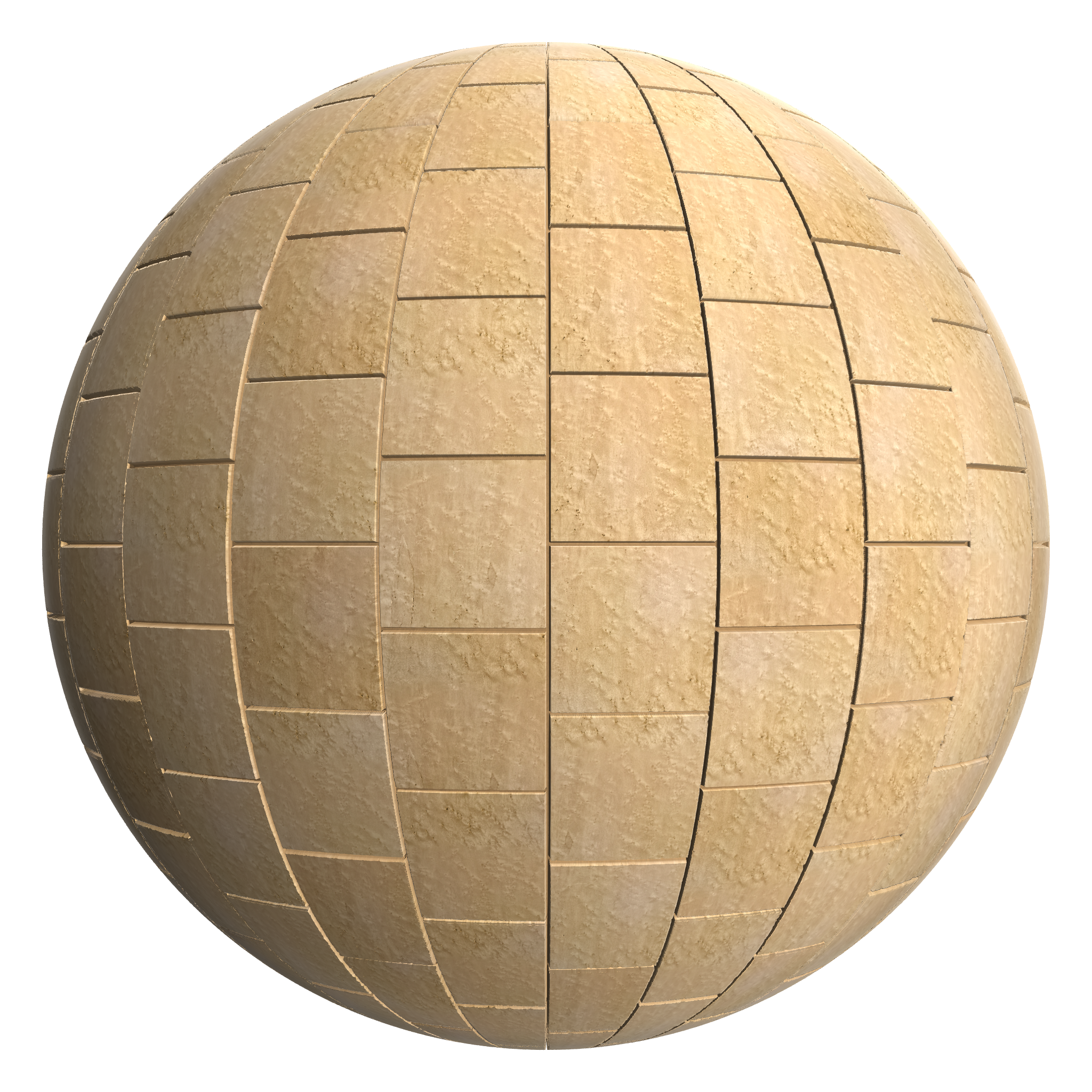3D sphere preview of Bird's Eye Maple Stretcher seamless texture