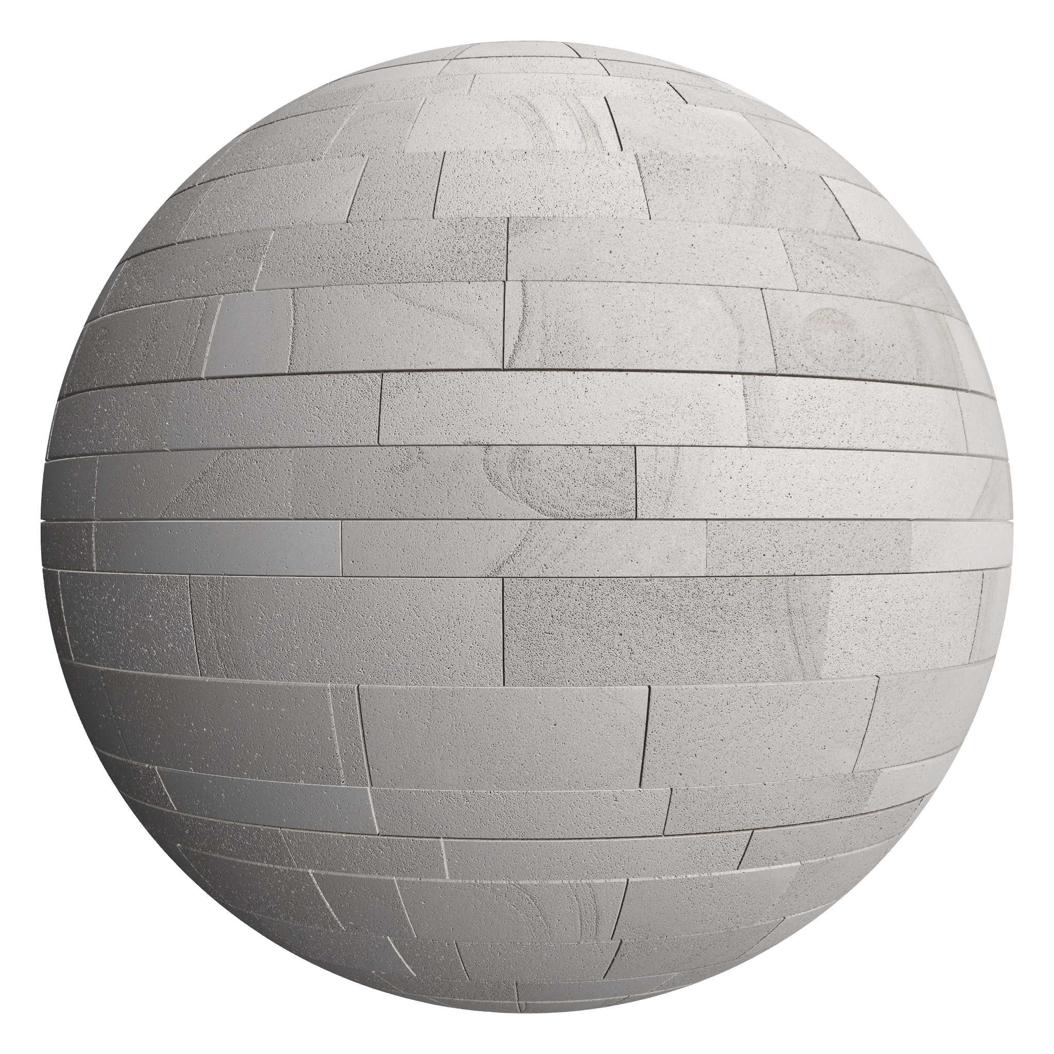 3D sphere preview of Blonde Sandstone Ashlar seamless texture