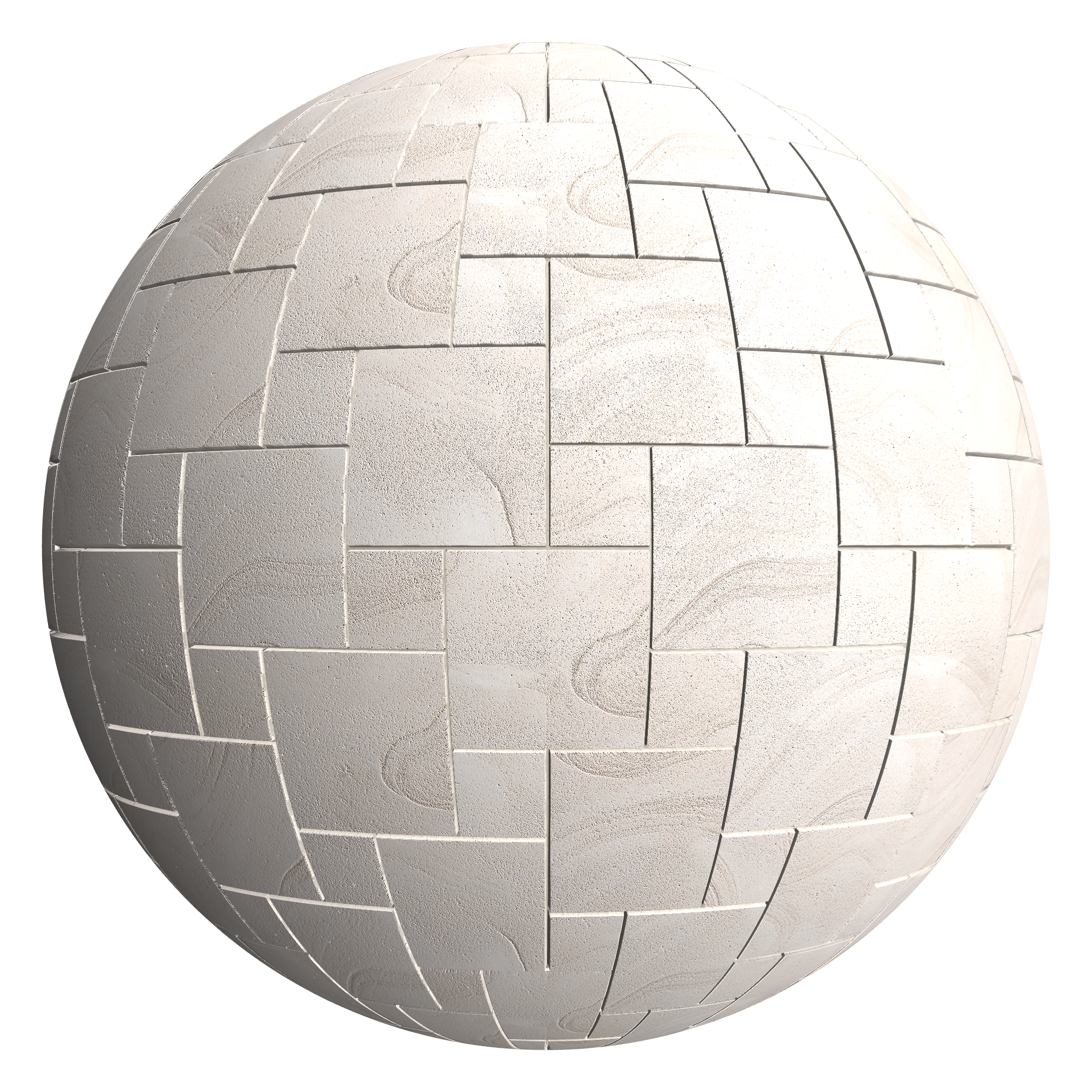 3D sphere preview of Blonde Sandstone Hopscotch seamless texture