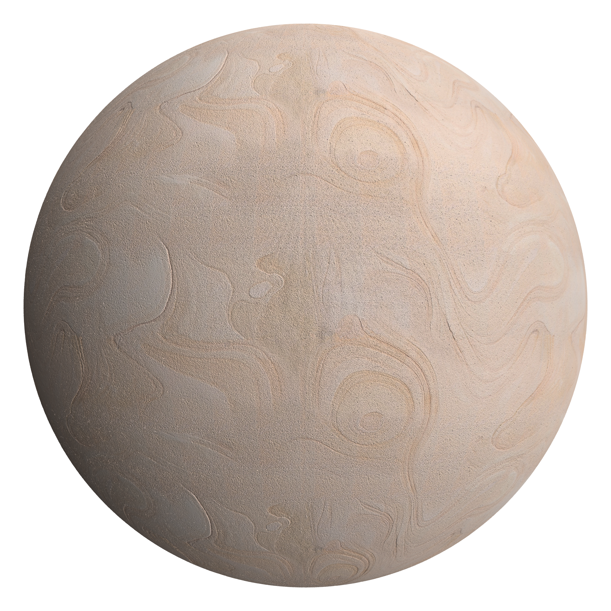 3D sphere preview of Blonde Sandstone seamless texture
