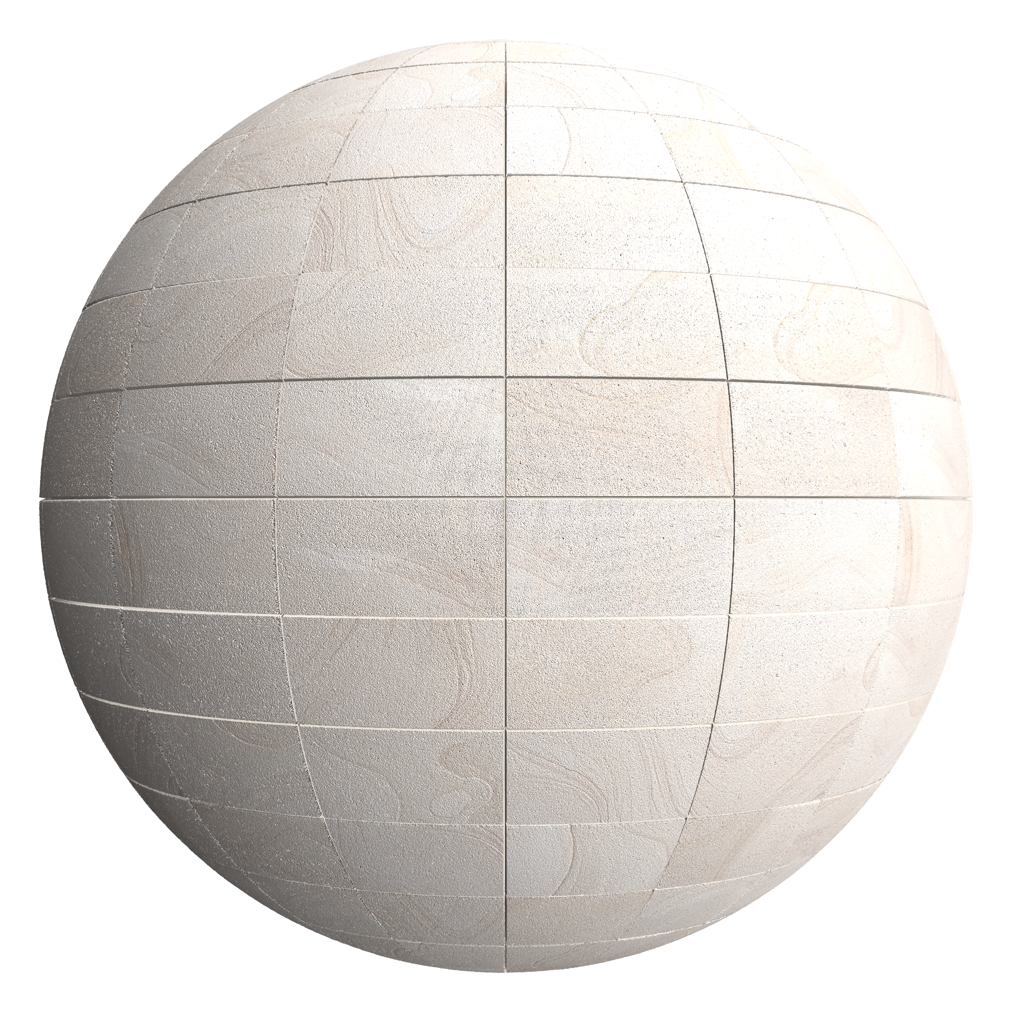 3D sphere preview of Blonde Sandstone Stack seamless texture