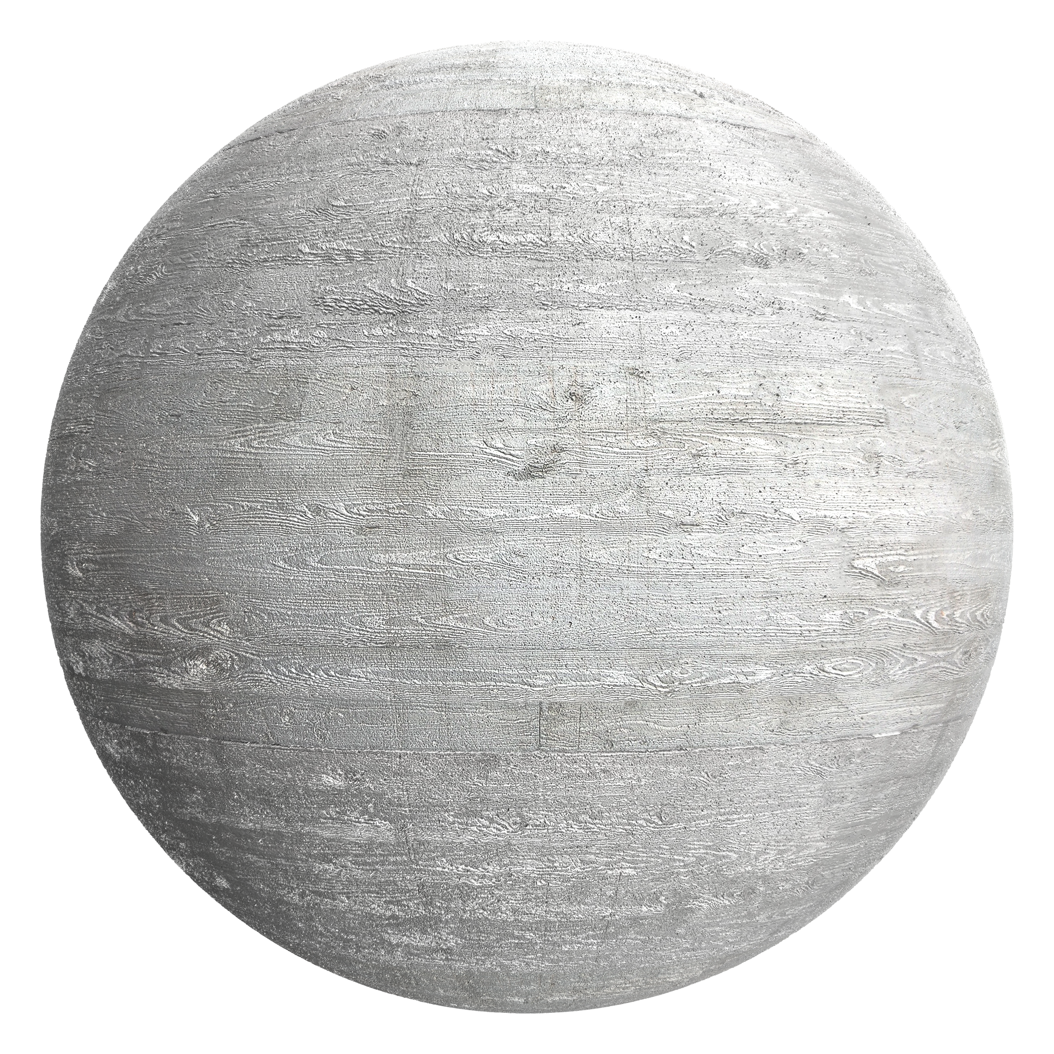 3D sphere preview of Boardmarked Concrete seamless texture