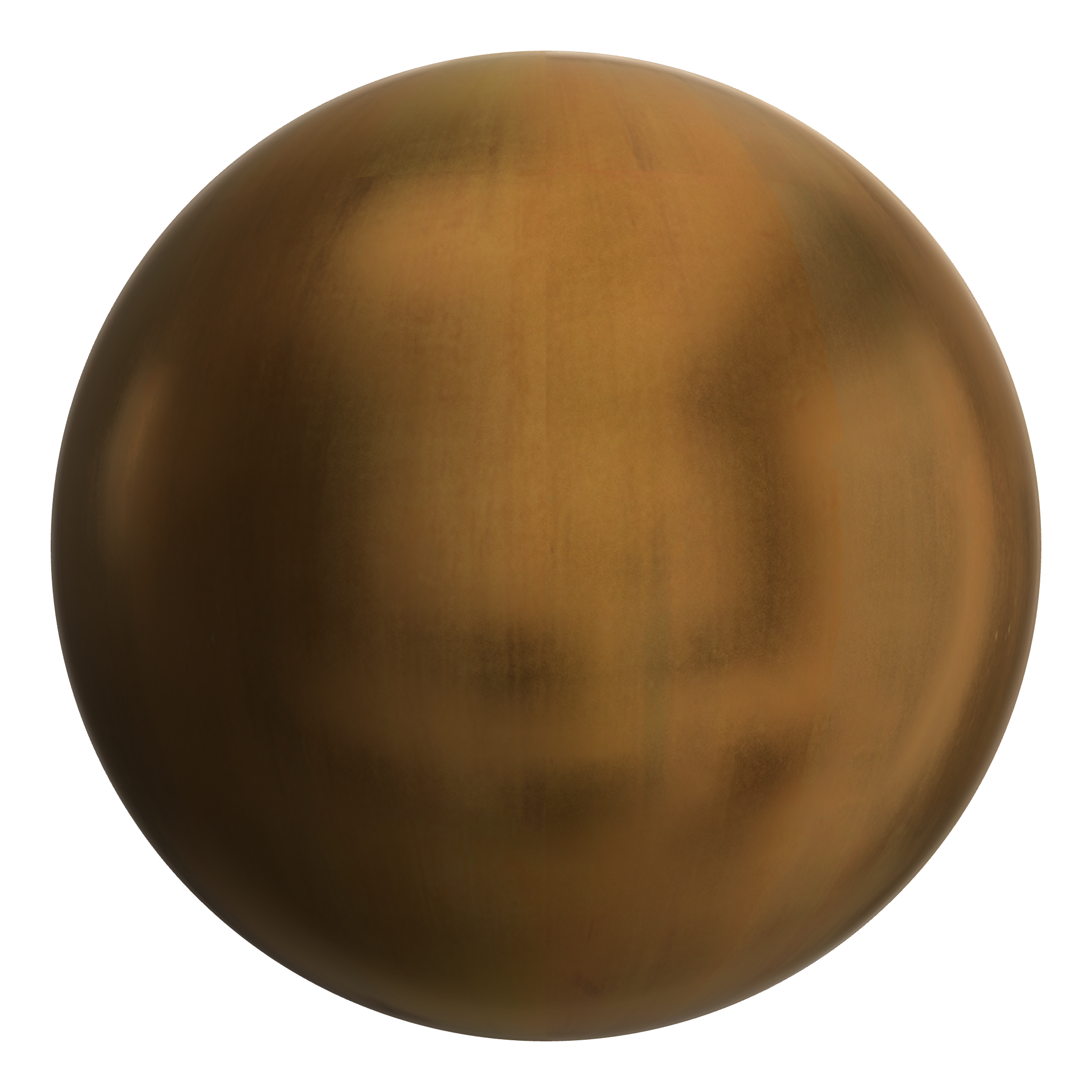 3D sphere preview of Bronze seamless texture