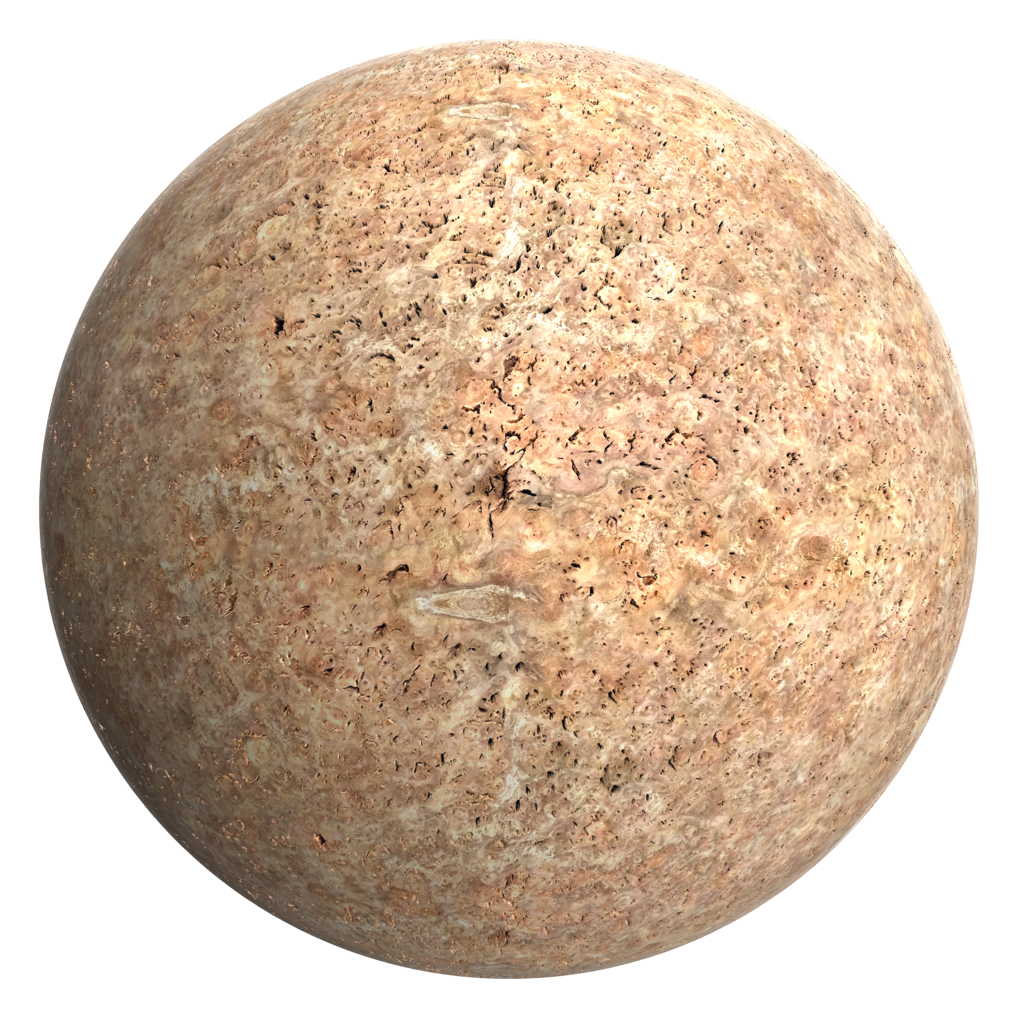 3D sphere preview of Burl Timber seamless texture