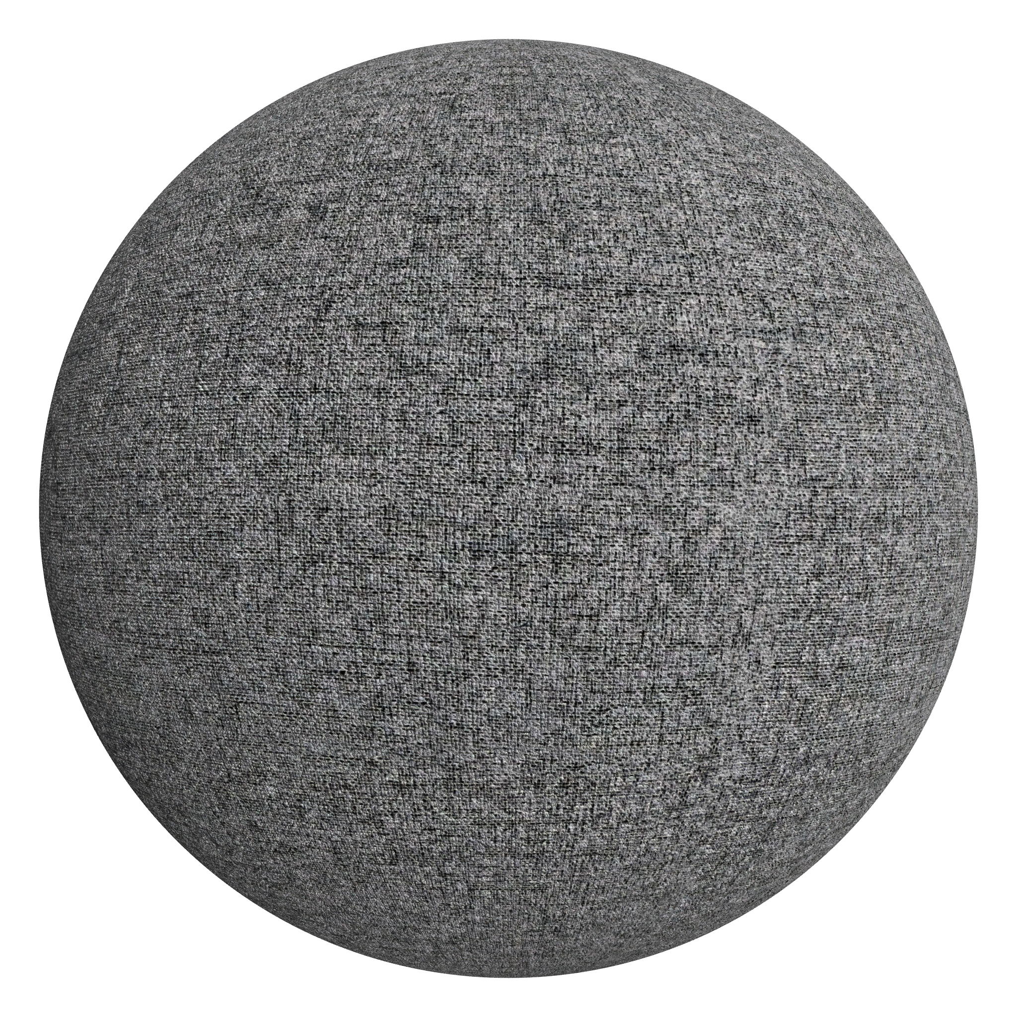 3D sphere preview of Charcoal Fabric seamless texture