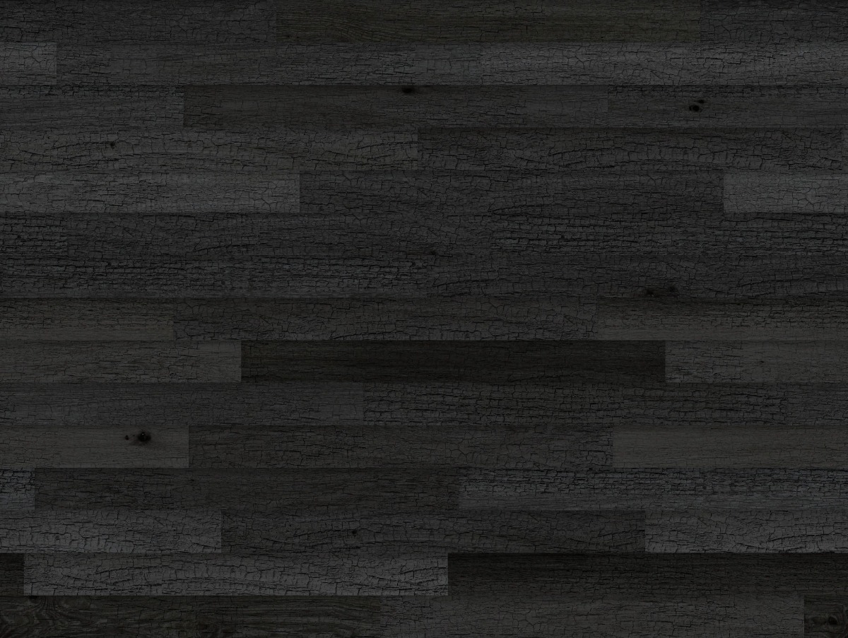 A seamless wood texture with charred timber boards arranged in a Staggered pattern