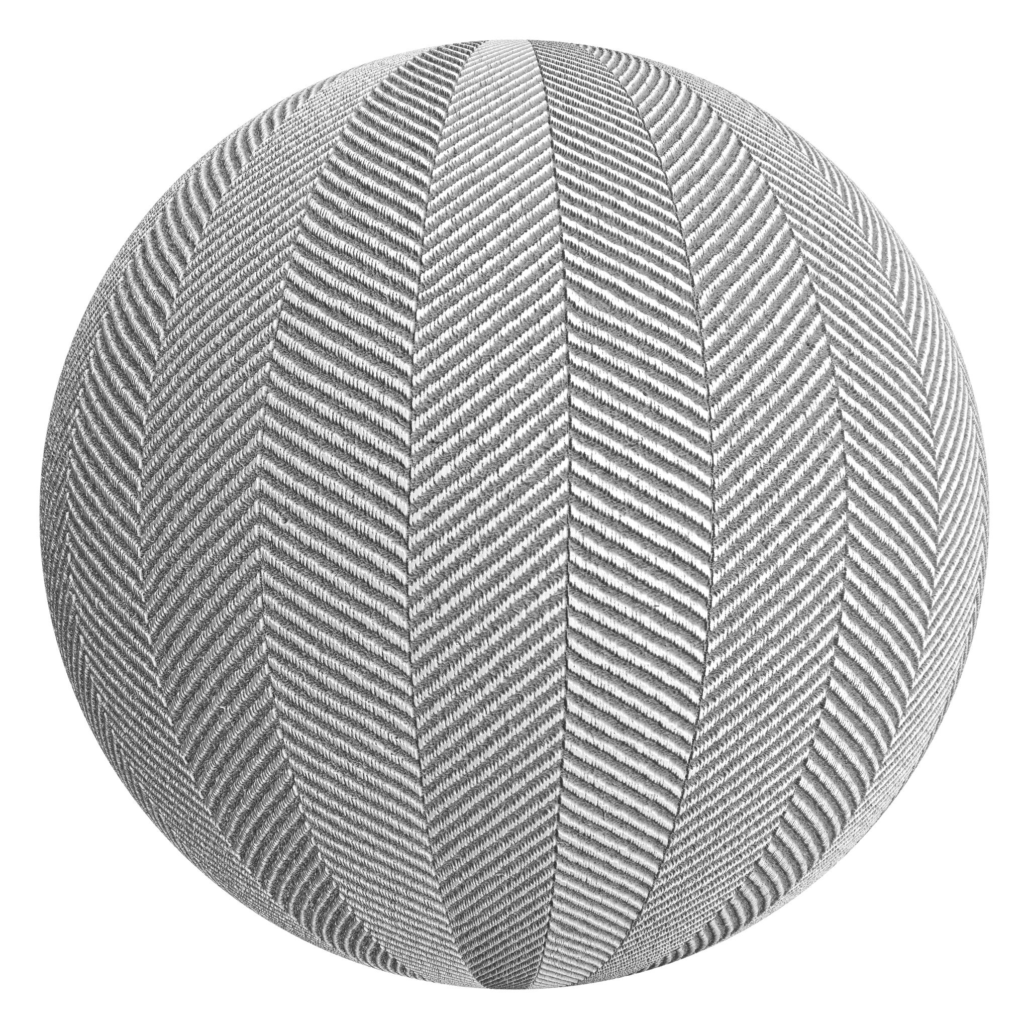 3D sphere preview of Chevron Fabric seamless texture