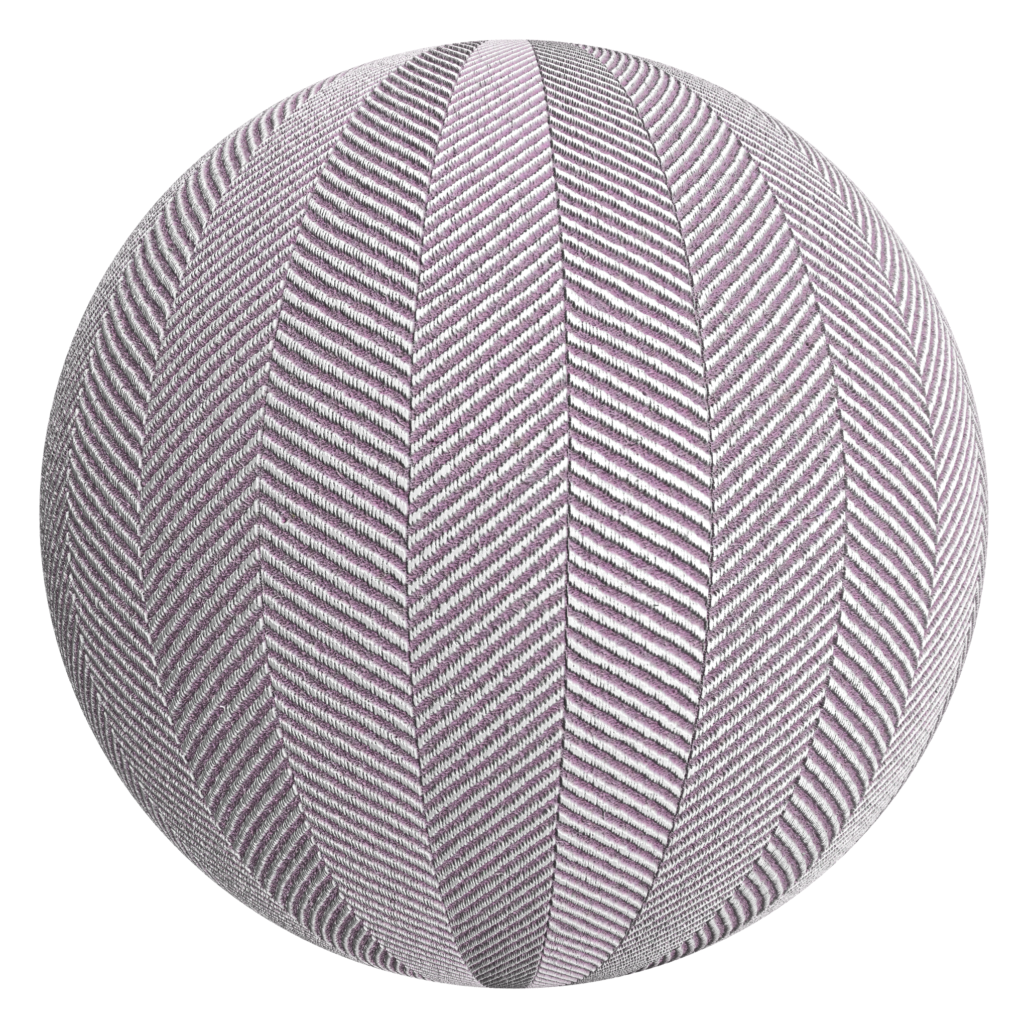 3D sphere preview of Chevron Fabric seamless texture