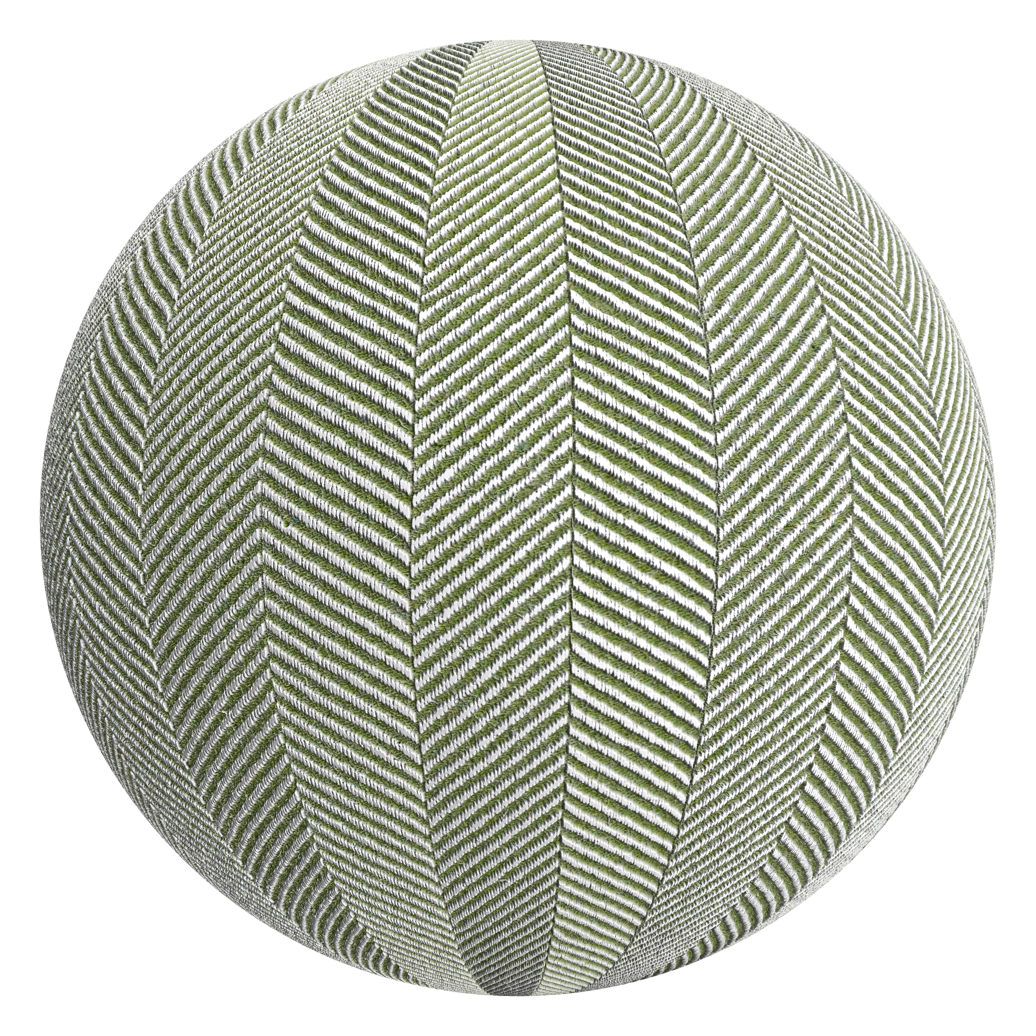 3D sphere preview of Chevron Fabric seamless texture
