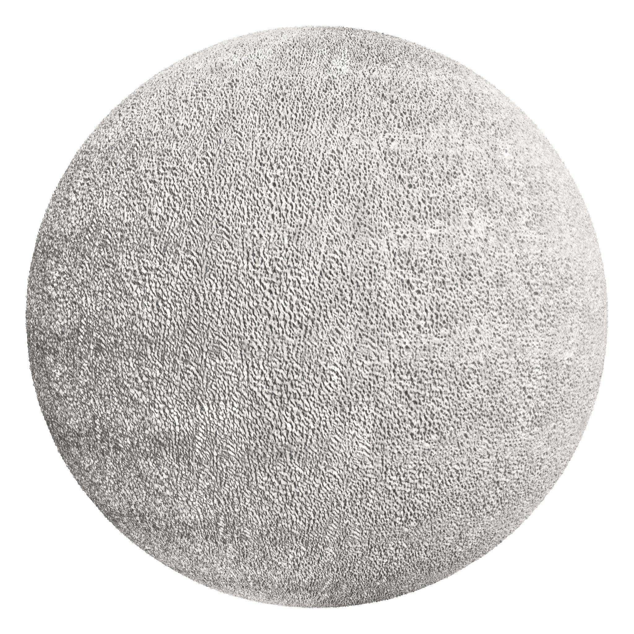 3D sphere preview of Fine Bush Hammered Concrete seamless texture