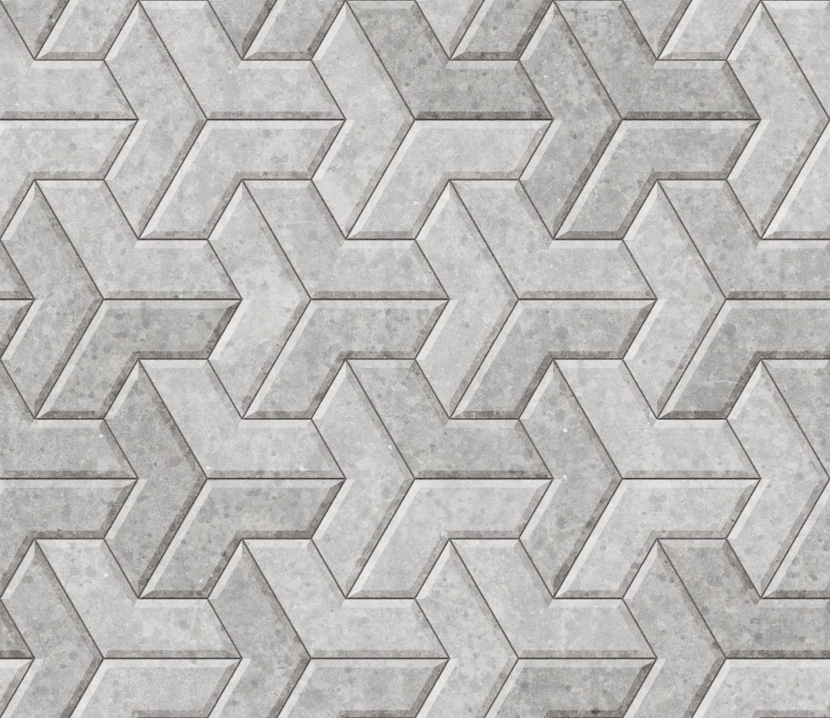A seamless concrete texture with concrete blocks arranged in a V Pavers  pattern