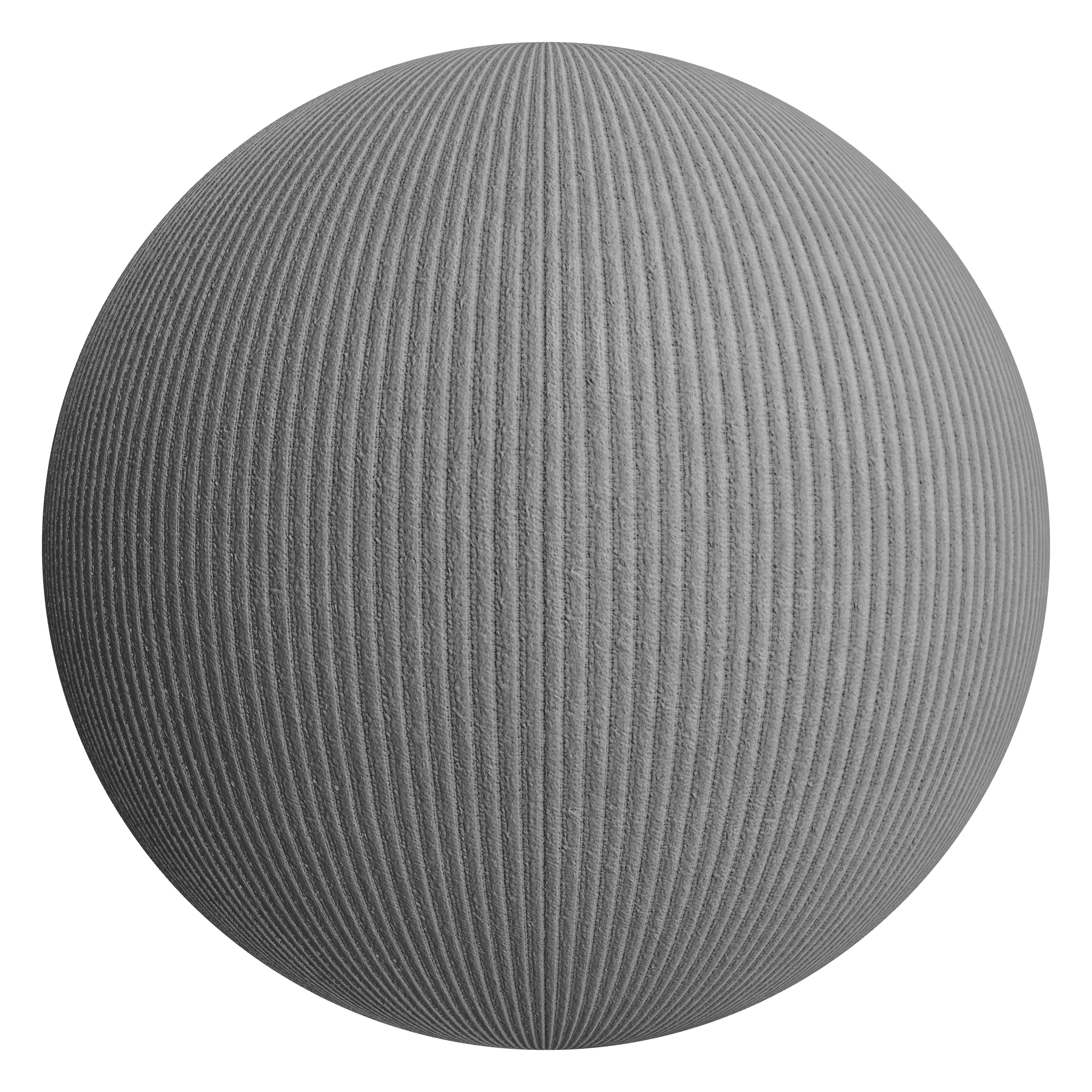 3D sphere preview of Corduroy seamless texture