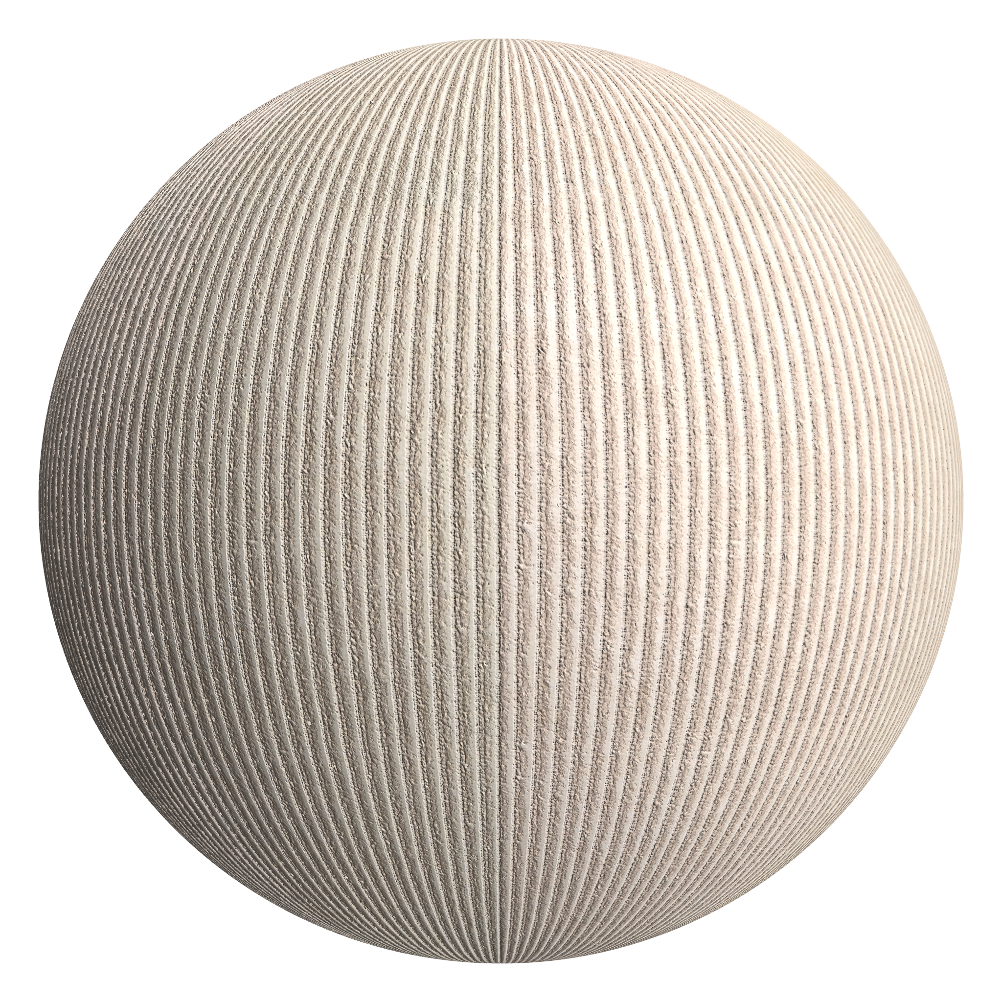 3D sphere preview of Corduroy seamless texture