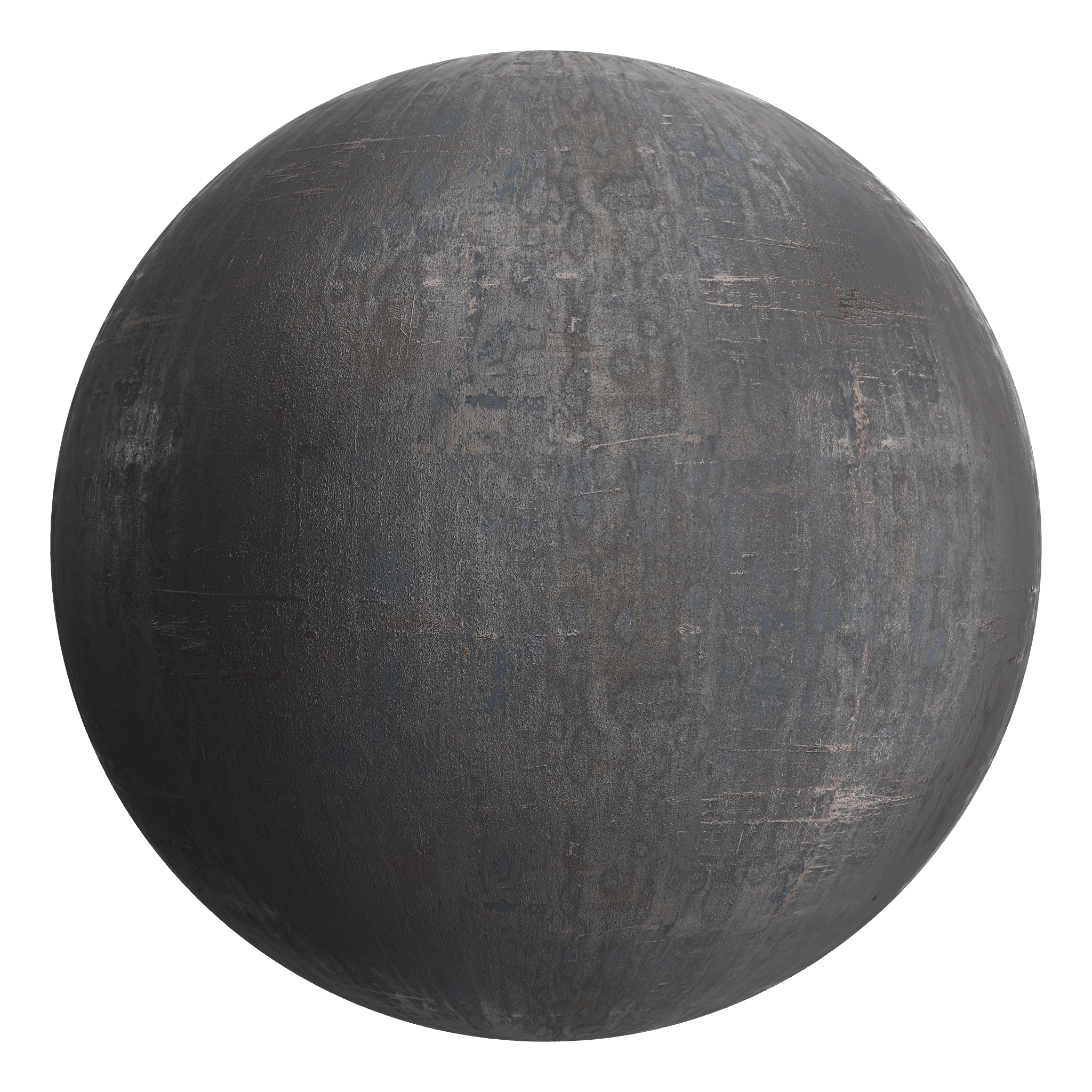 3D sphere preview of Corten Steel B seamless texture