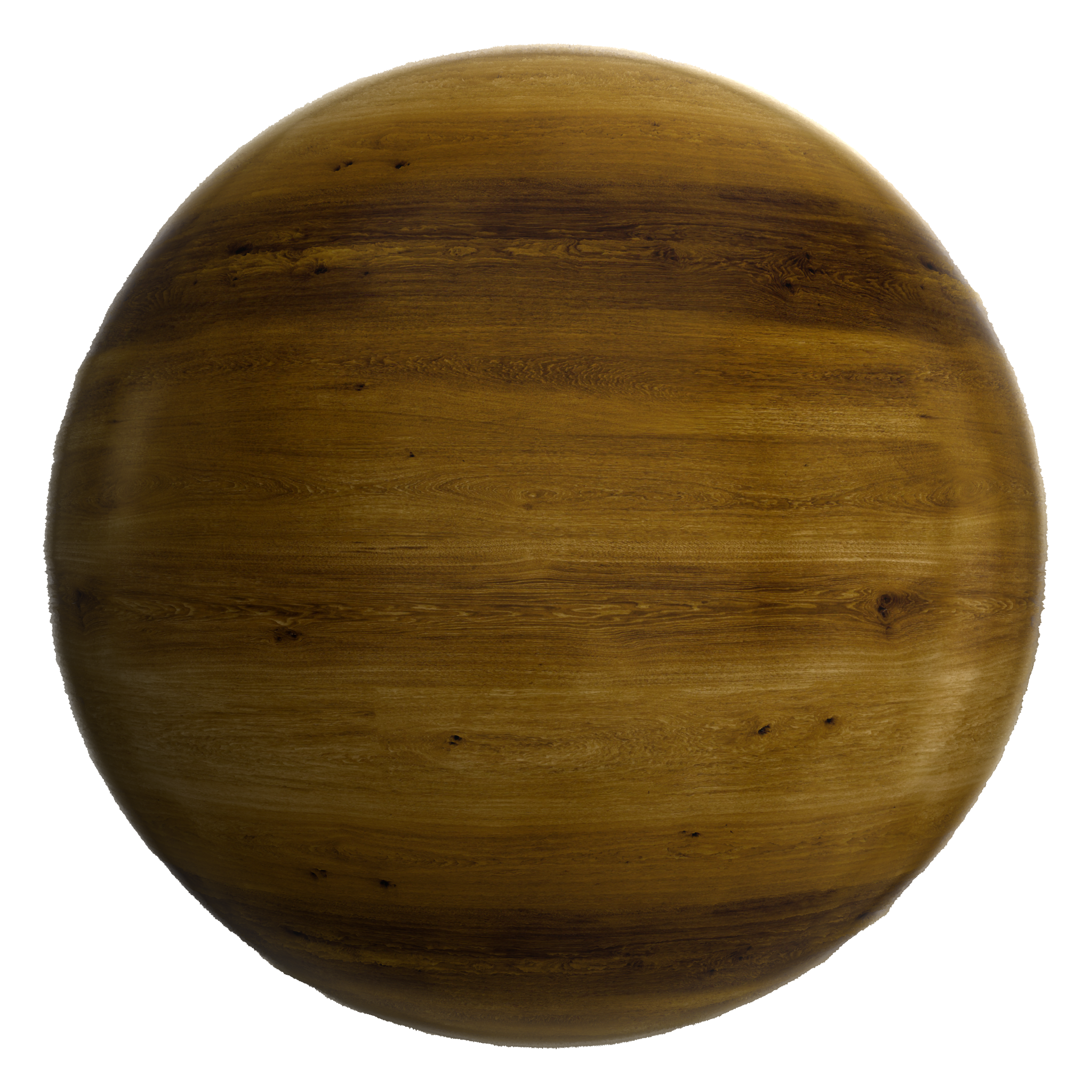 3D sphere preview of Dark Stained Timber seamless texture