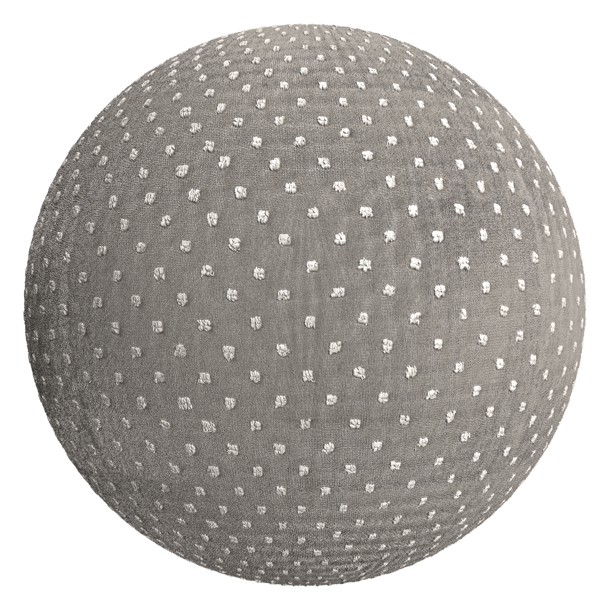 3D sphere preview of Dotted Fabric seamless texture