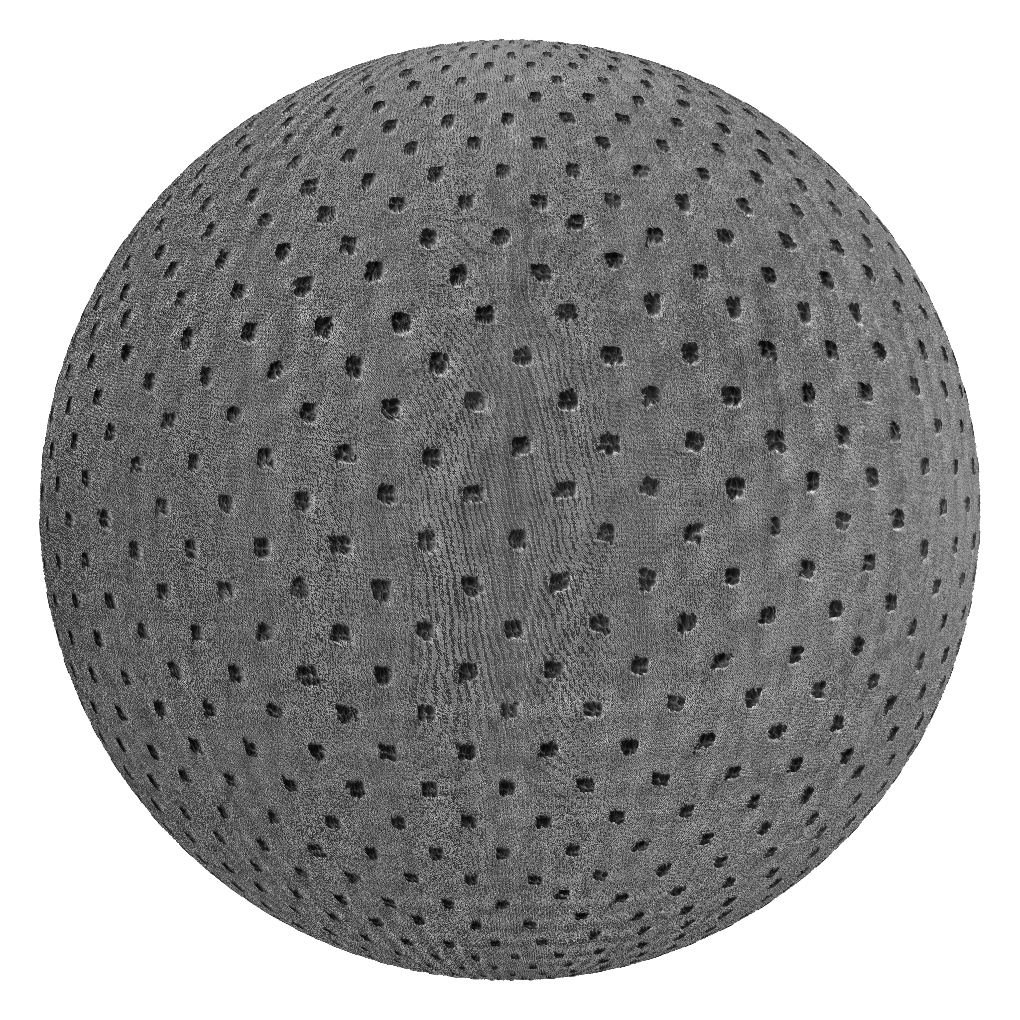 3D sphere preview of Dotted Fabric seamless texture
