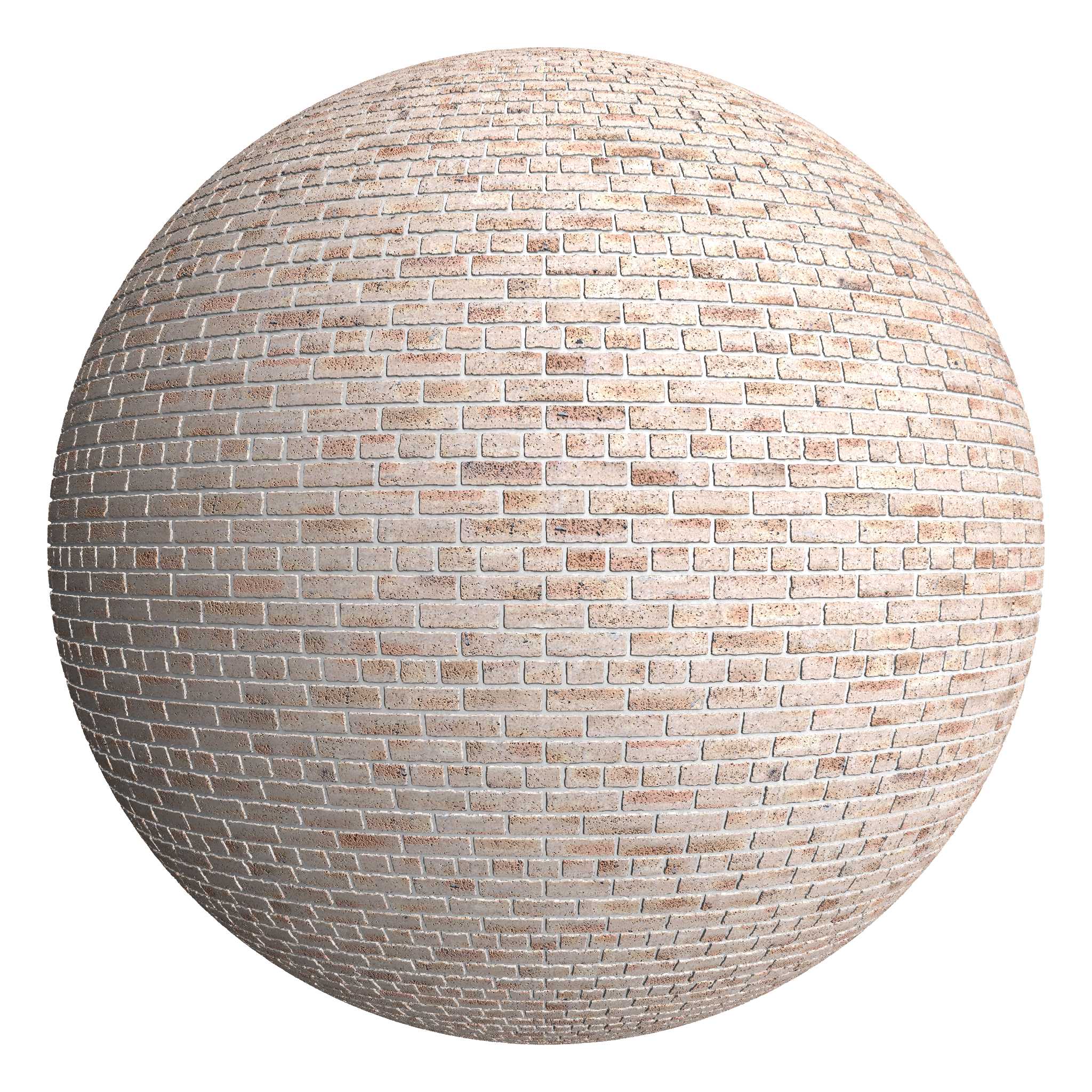 3D sphere preview of Dragfaced Brick Common seamless texture