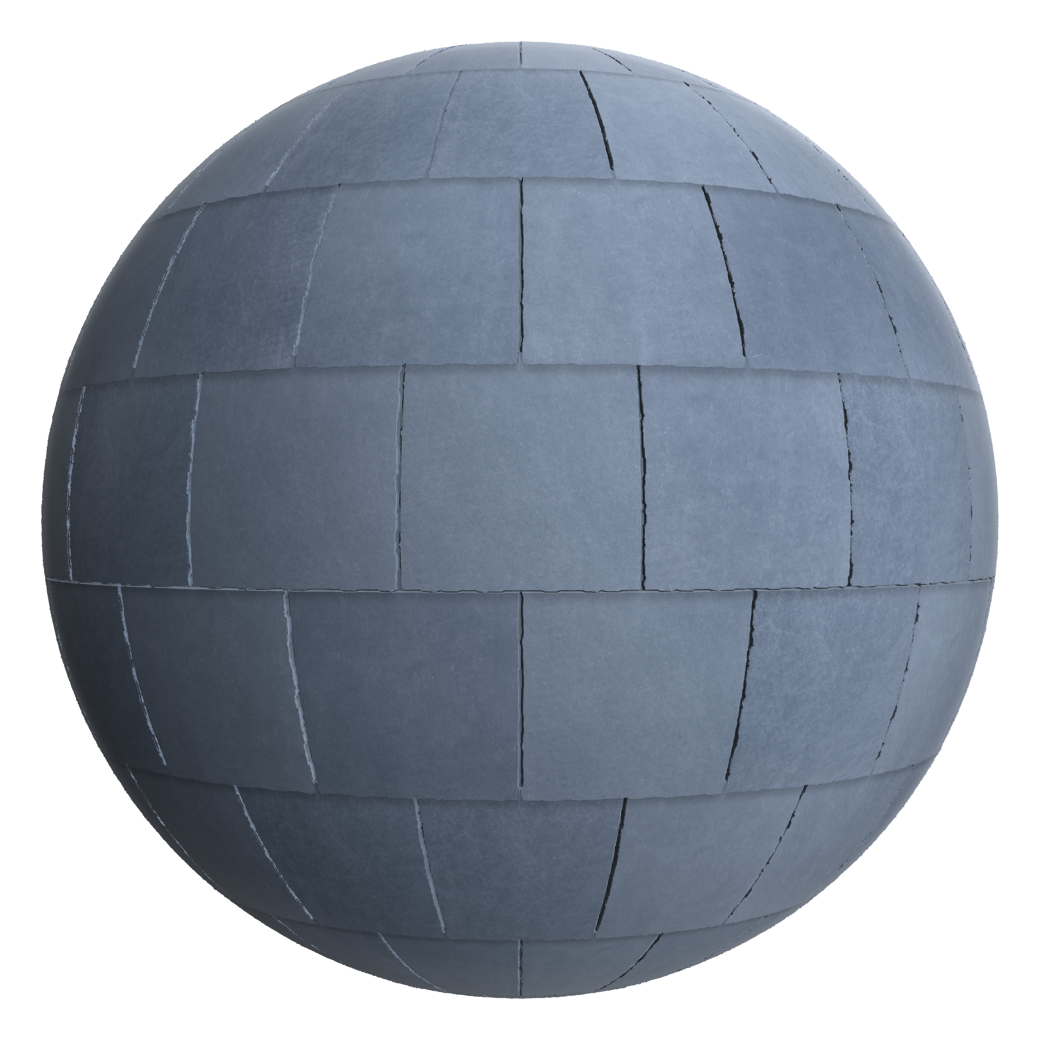 3D sphere preview of Fibre Cement Slate Stretcher seamless texture