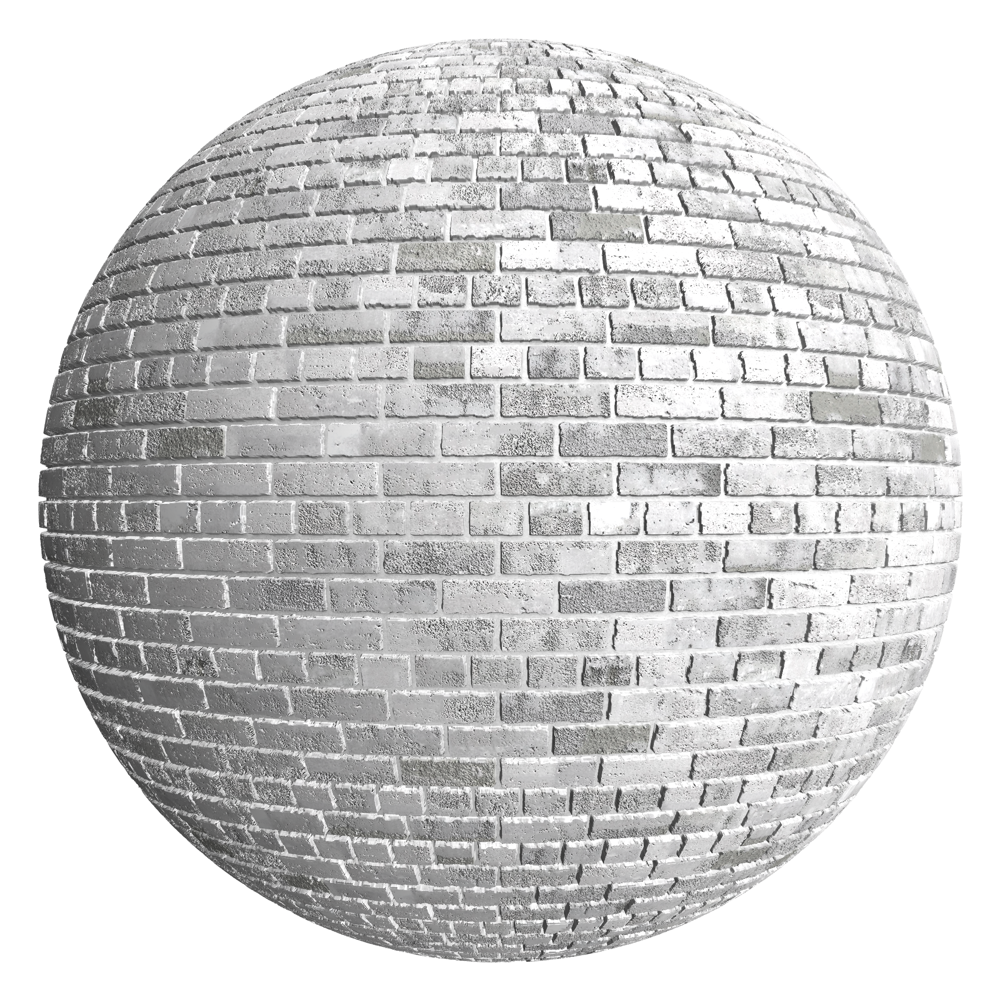 3D sphere preview of Finnish Grey Brick Common seamless texture