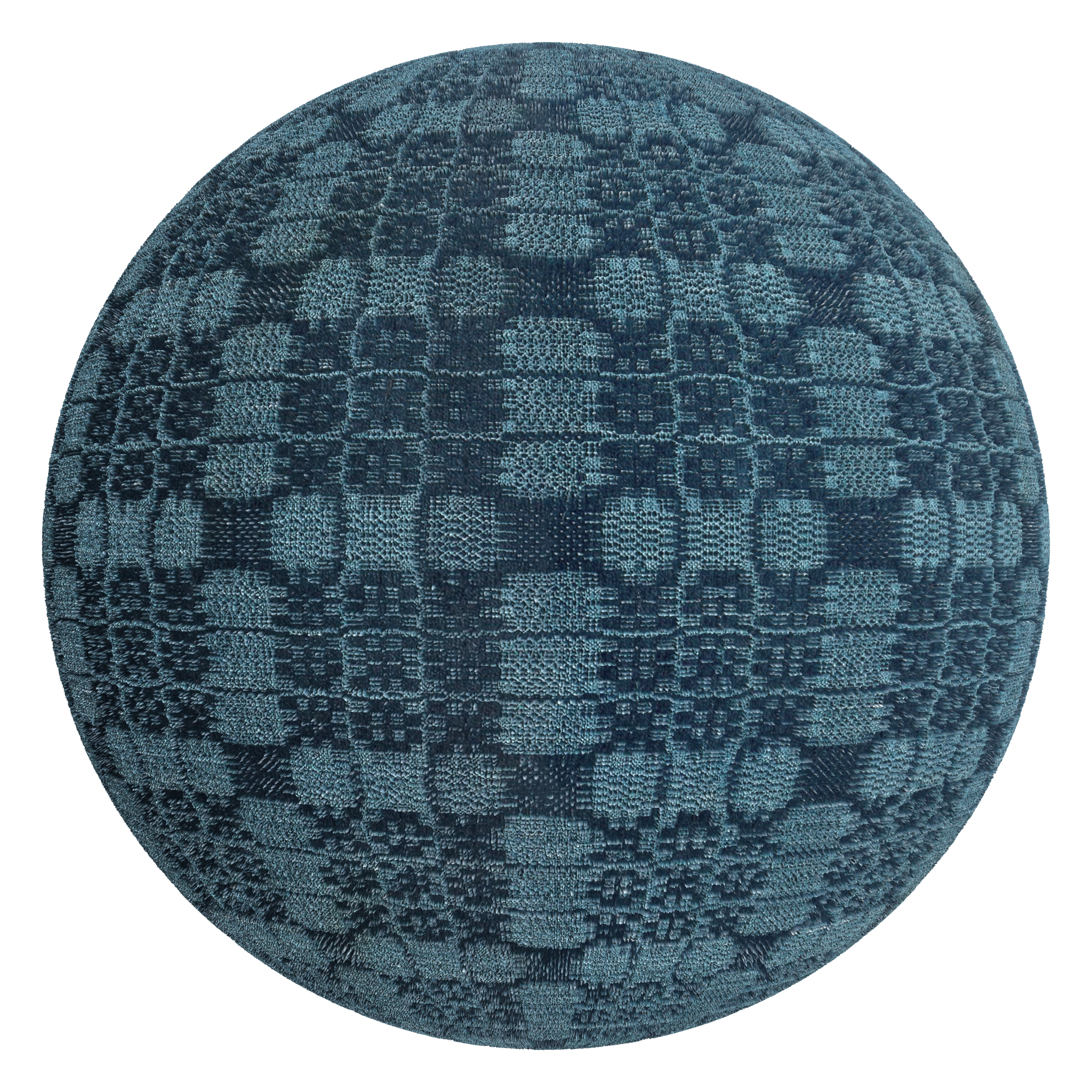 3D sphere preview of Geometric Linen Textile seamless texture