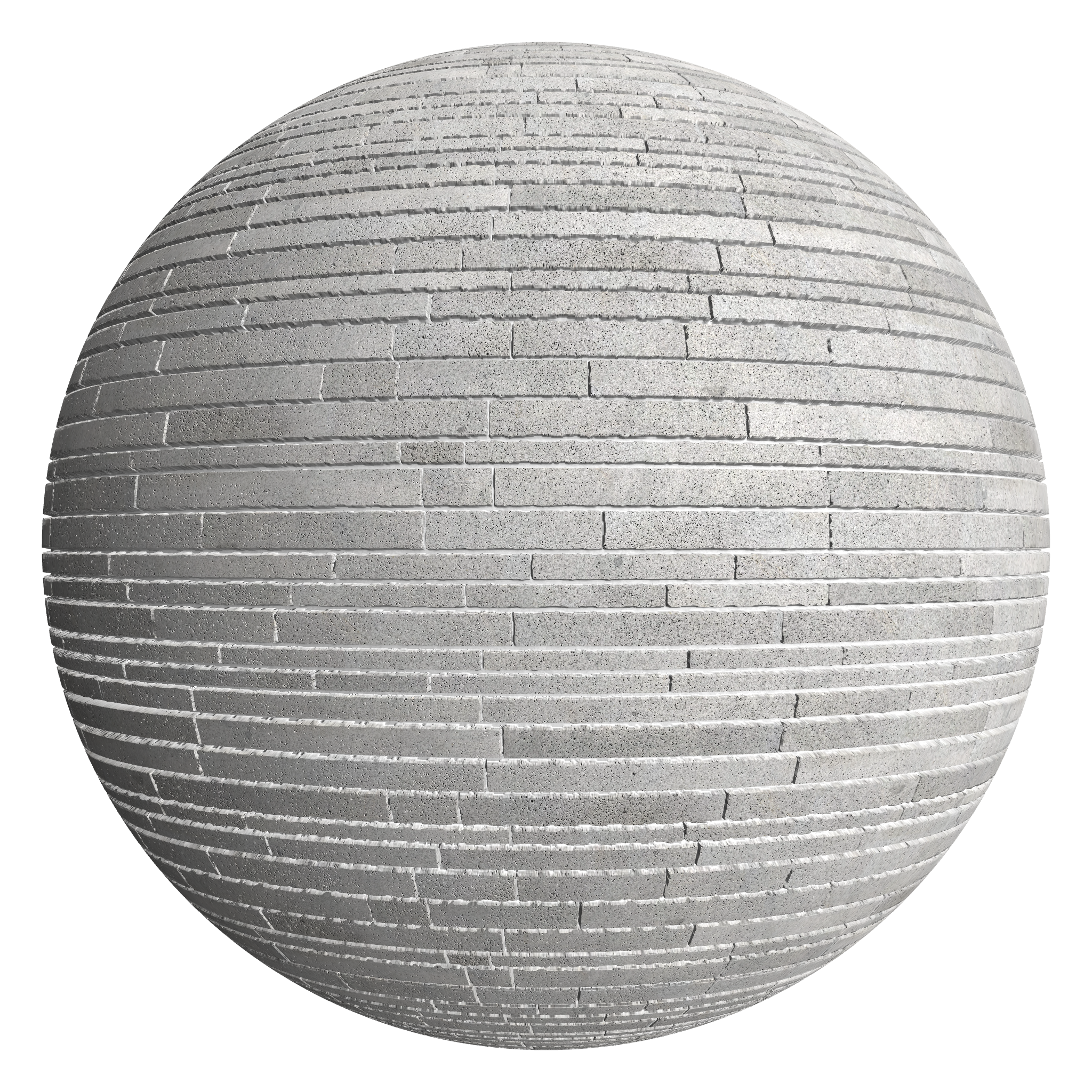 3D sphere preview of Granite Ashlar seamless texture