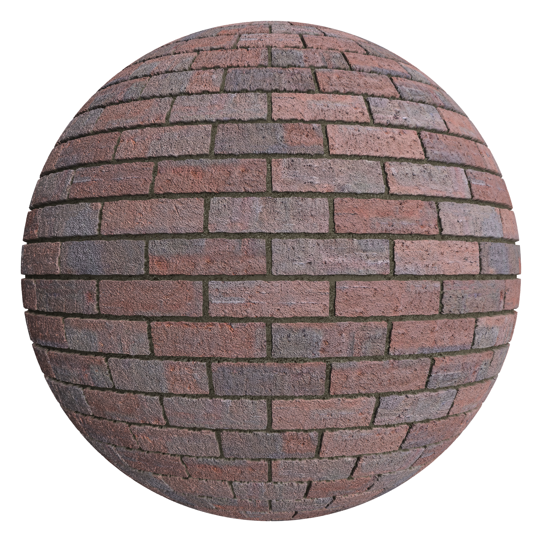 3D sphere preview of Hojrod Brick Stretcher seamless texture