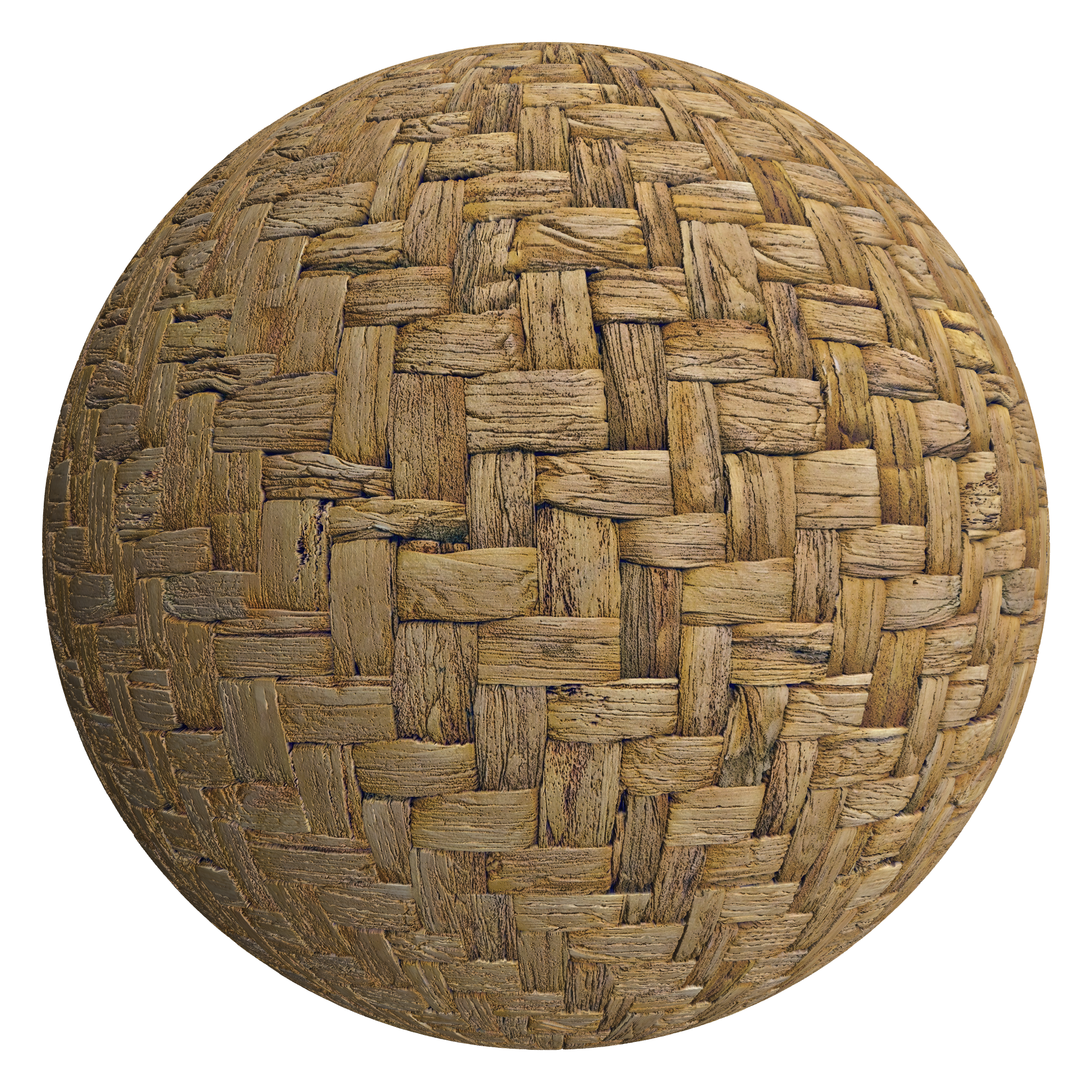 3D sphere preview of Hyacinth Weave seamless texture