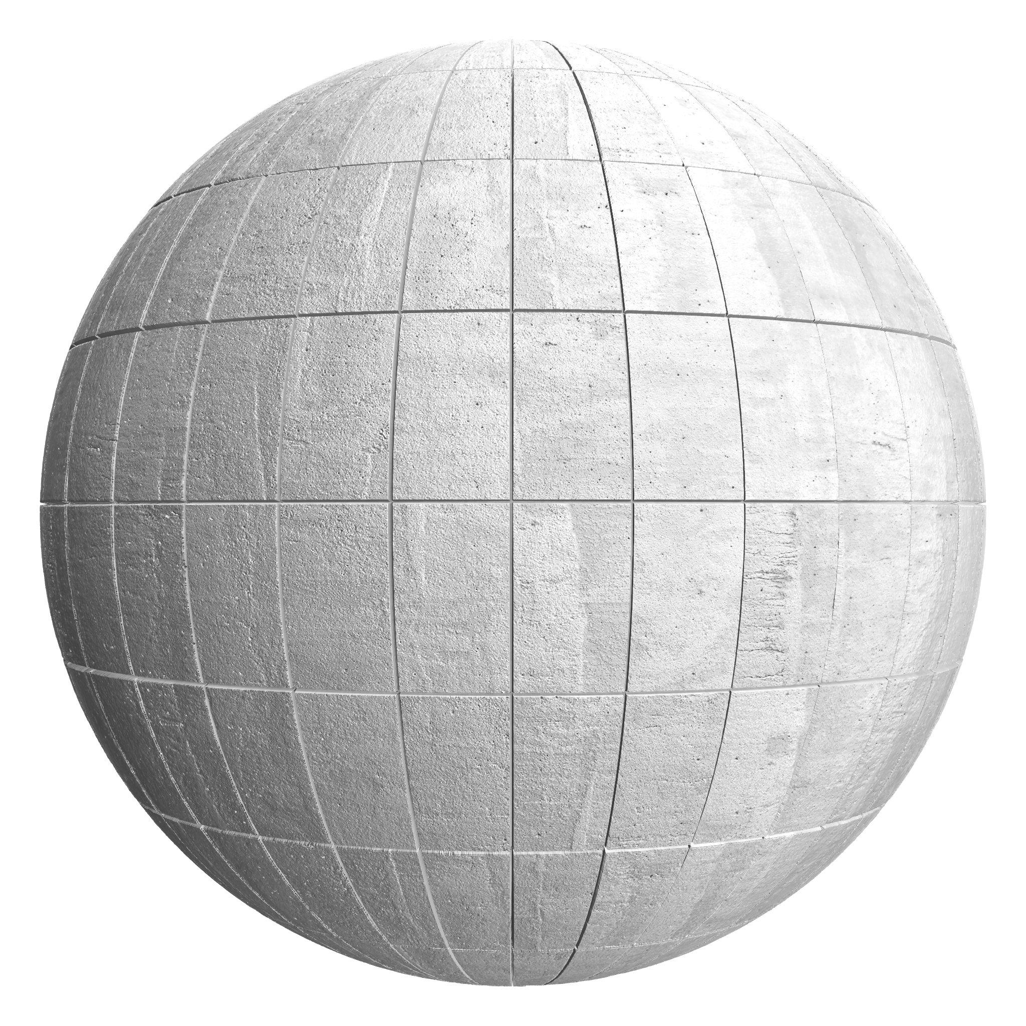 3D sphere preview of In Situ Concrete Stack seamless texture
