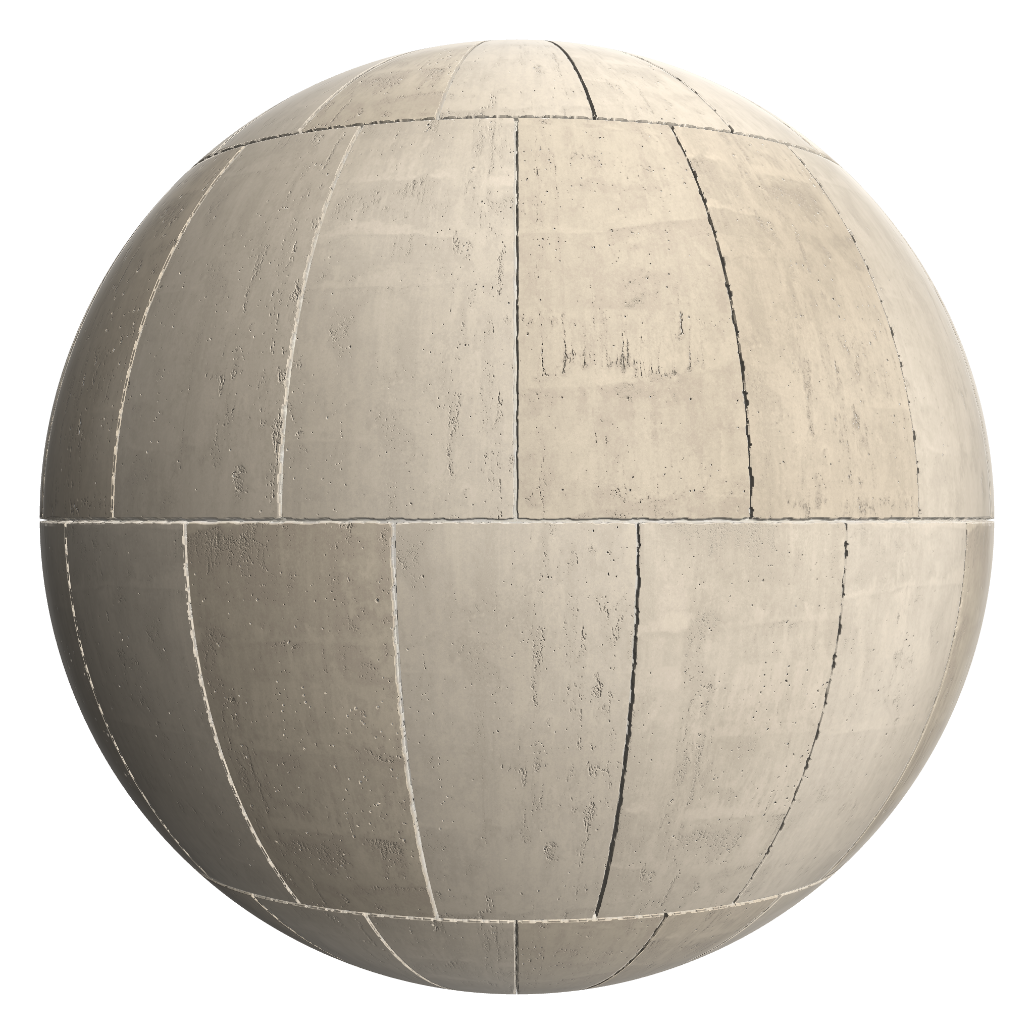 3D sphere preview of In Situ Concrete Stretcher seamless texture