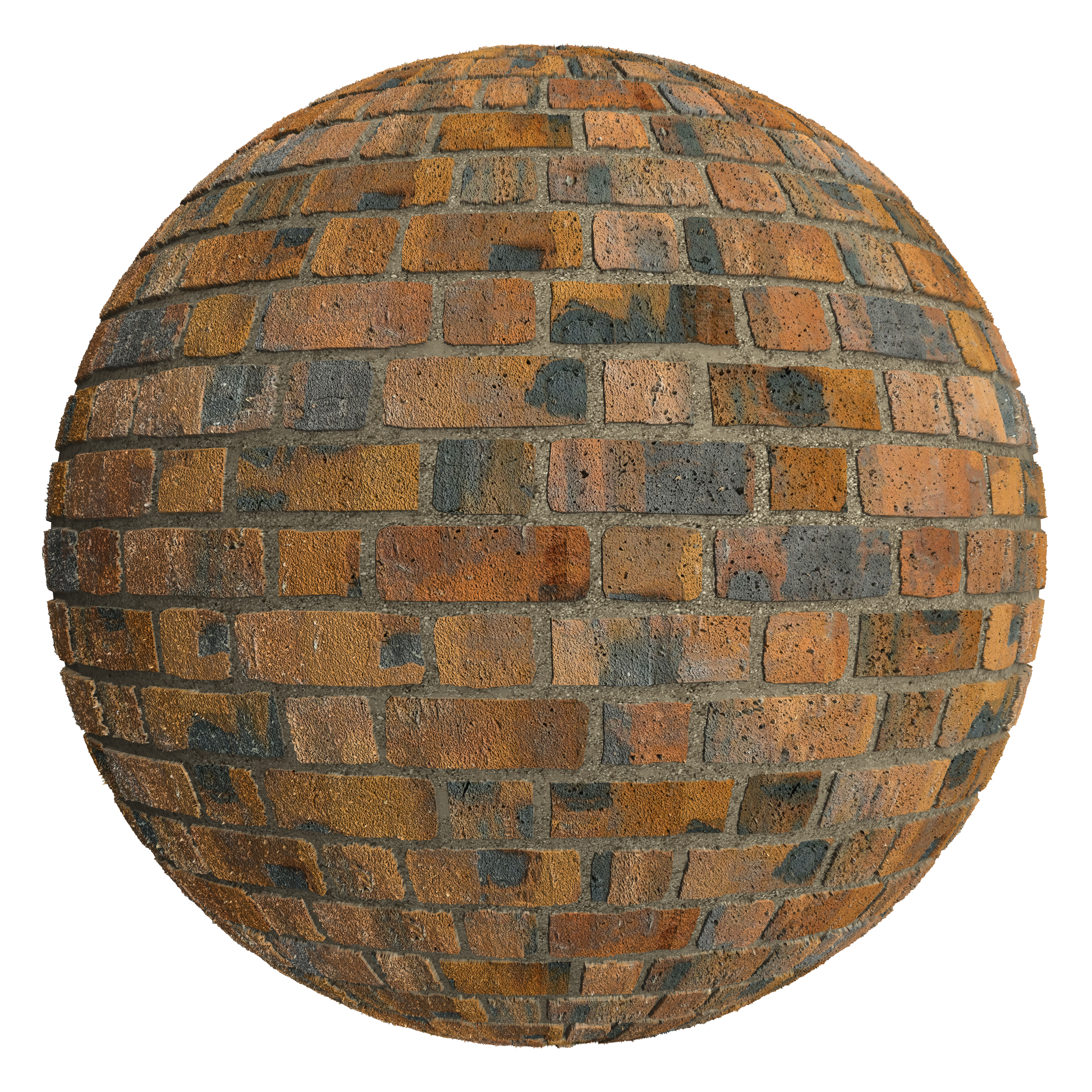 3D sphere preview of Industrial Brick Common seamless texture