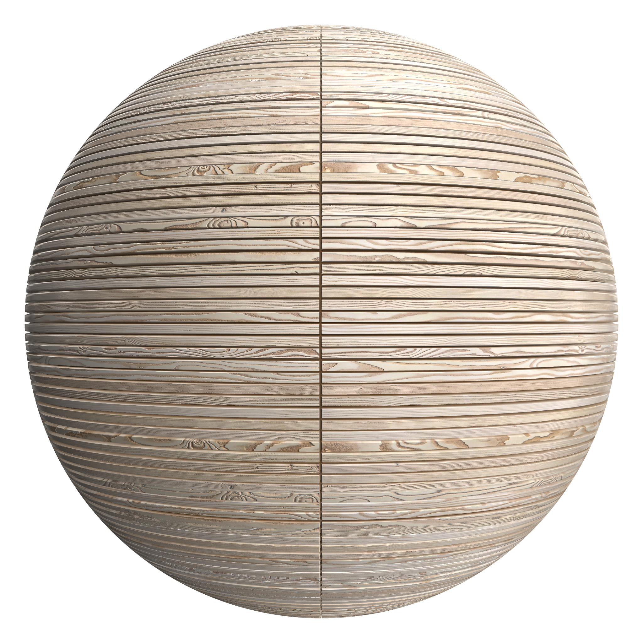 3D sphere preview of Larch Stack seamless texture
