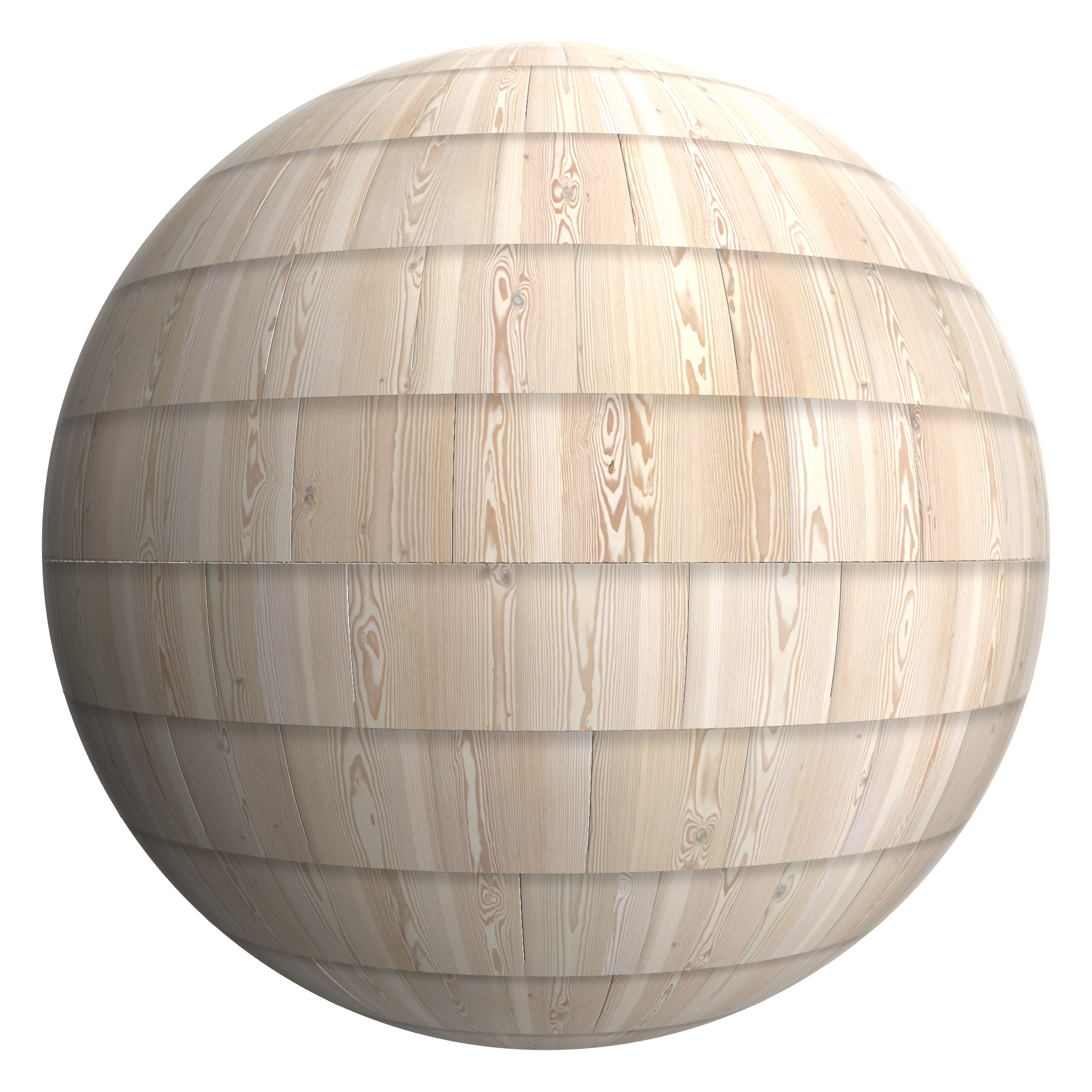3D sphere preview of Larch Shingles seamless texture