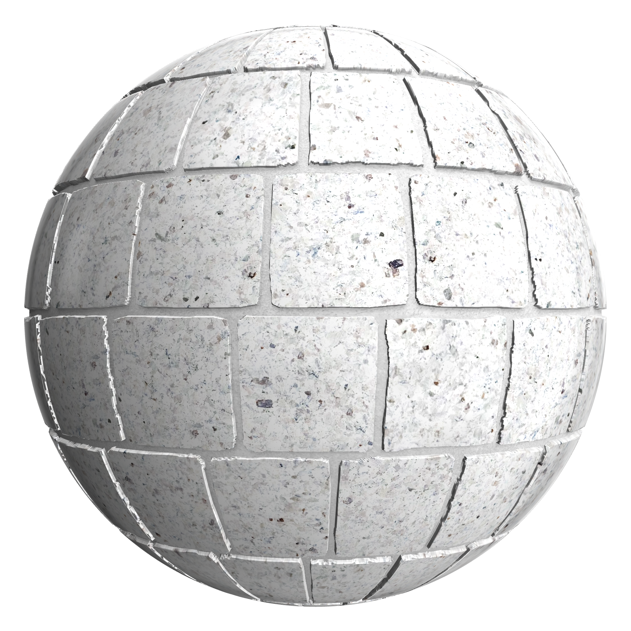 3D sphere preview of Larvikite Staggered seamless texture