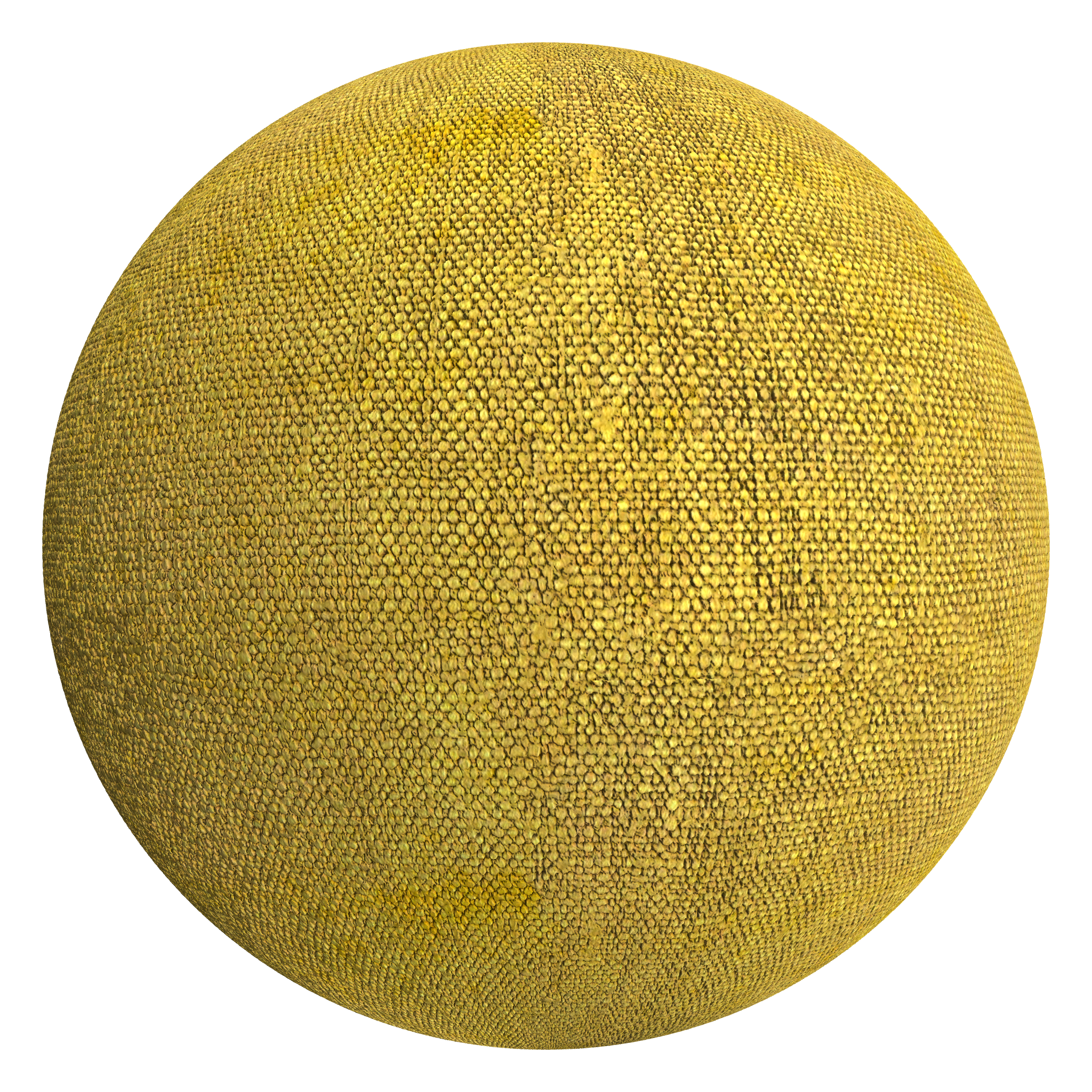 3D sphere preview of Lemon Textile seamless texture