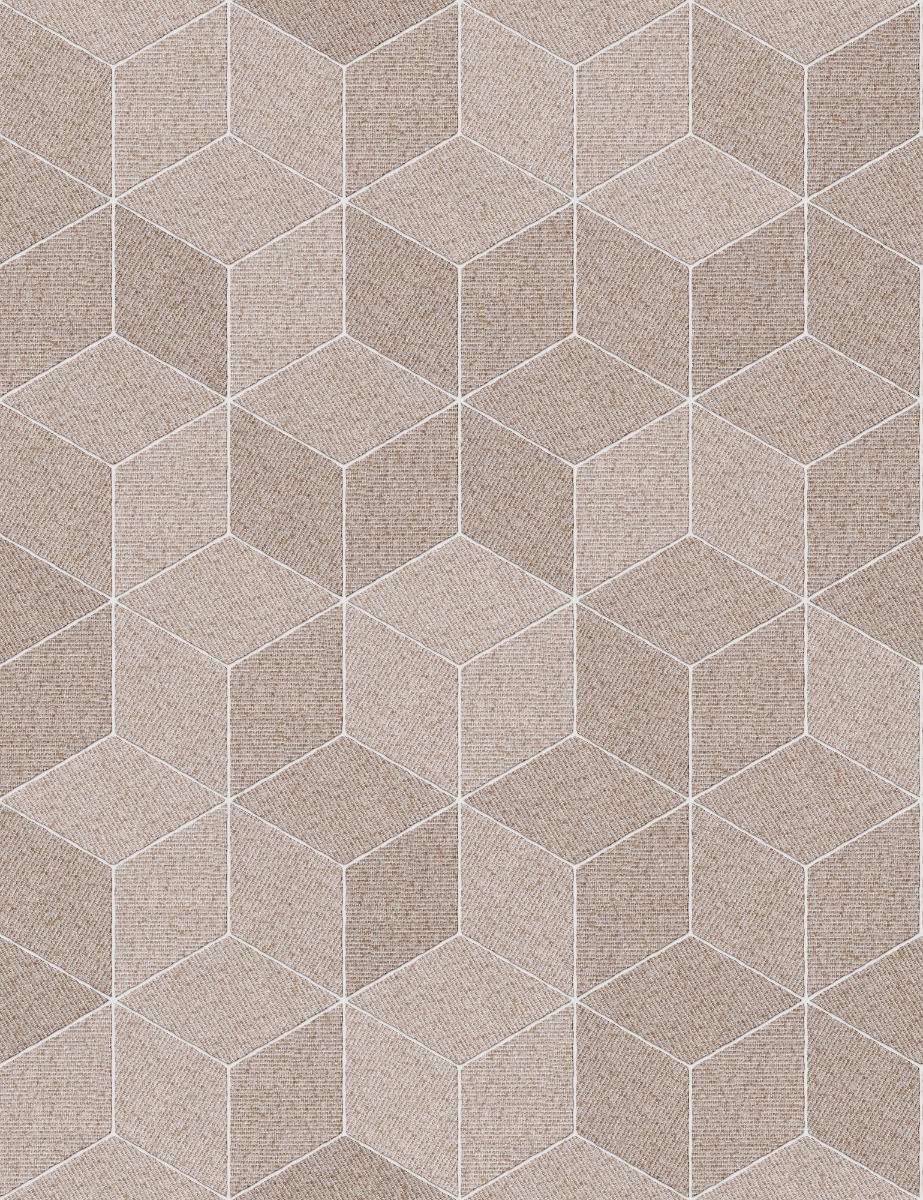 A seamless carpet texture with level loop pile units arranged in a Cubic pattern