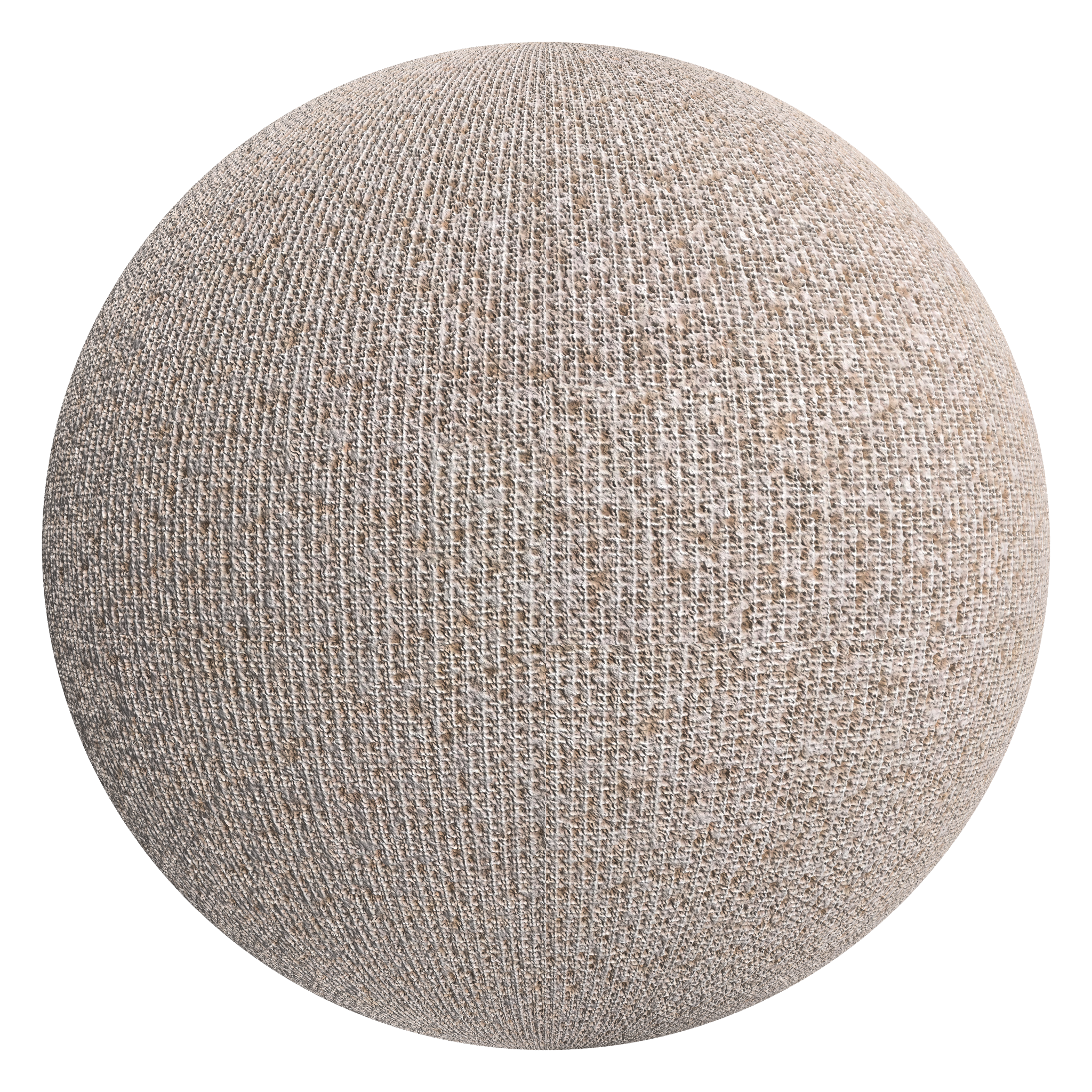 3D sphere preview of Level Loop Pile seamless texture