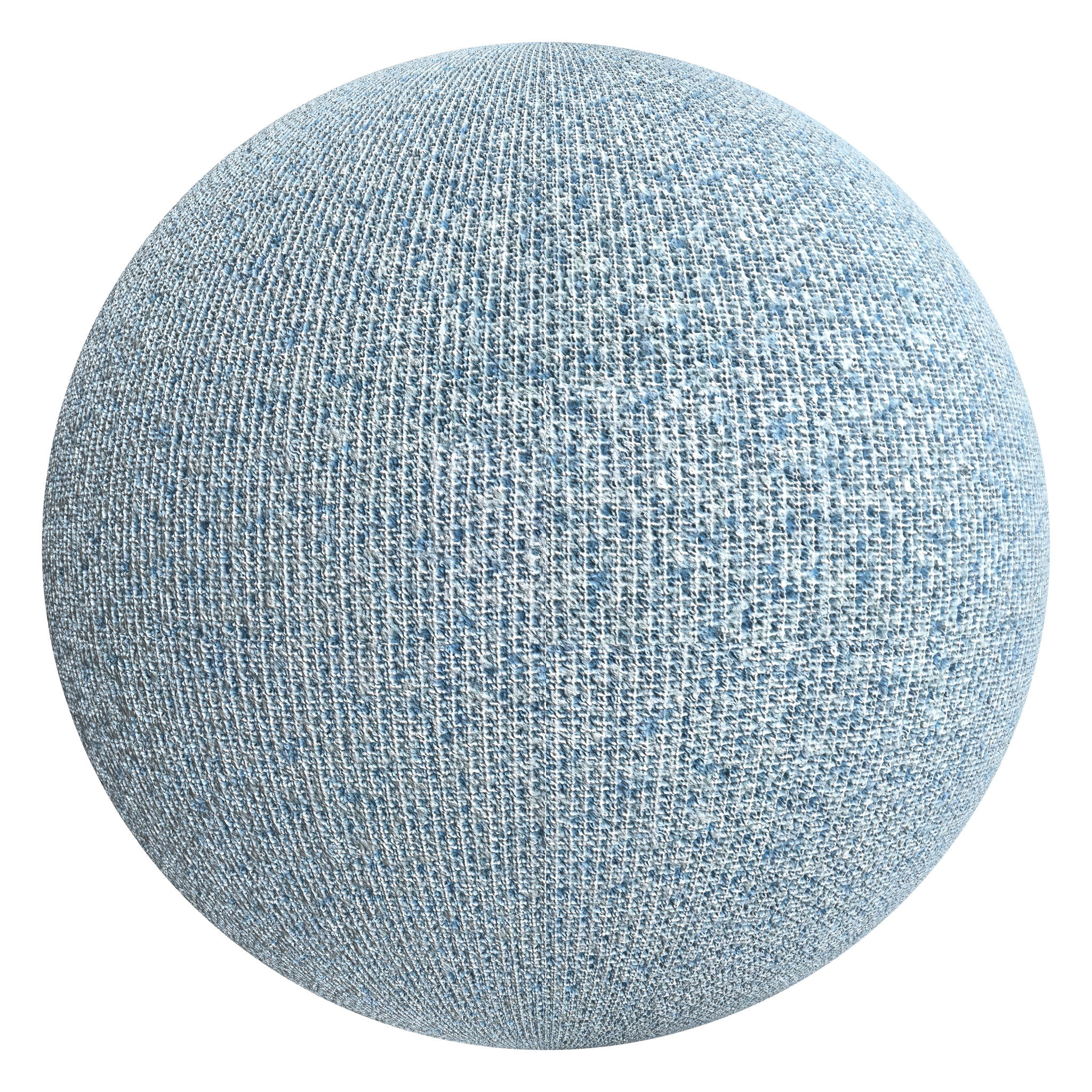 3D sphere preview of Level Loop Pile seamless texture