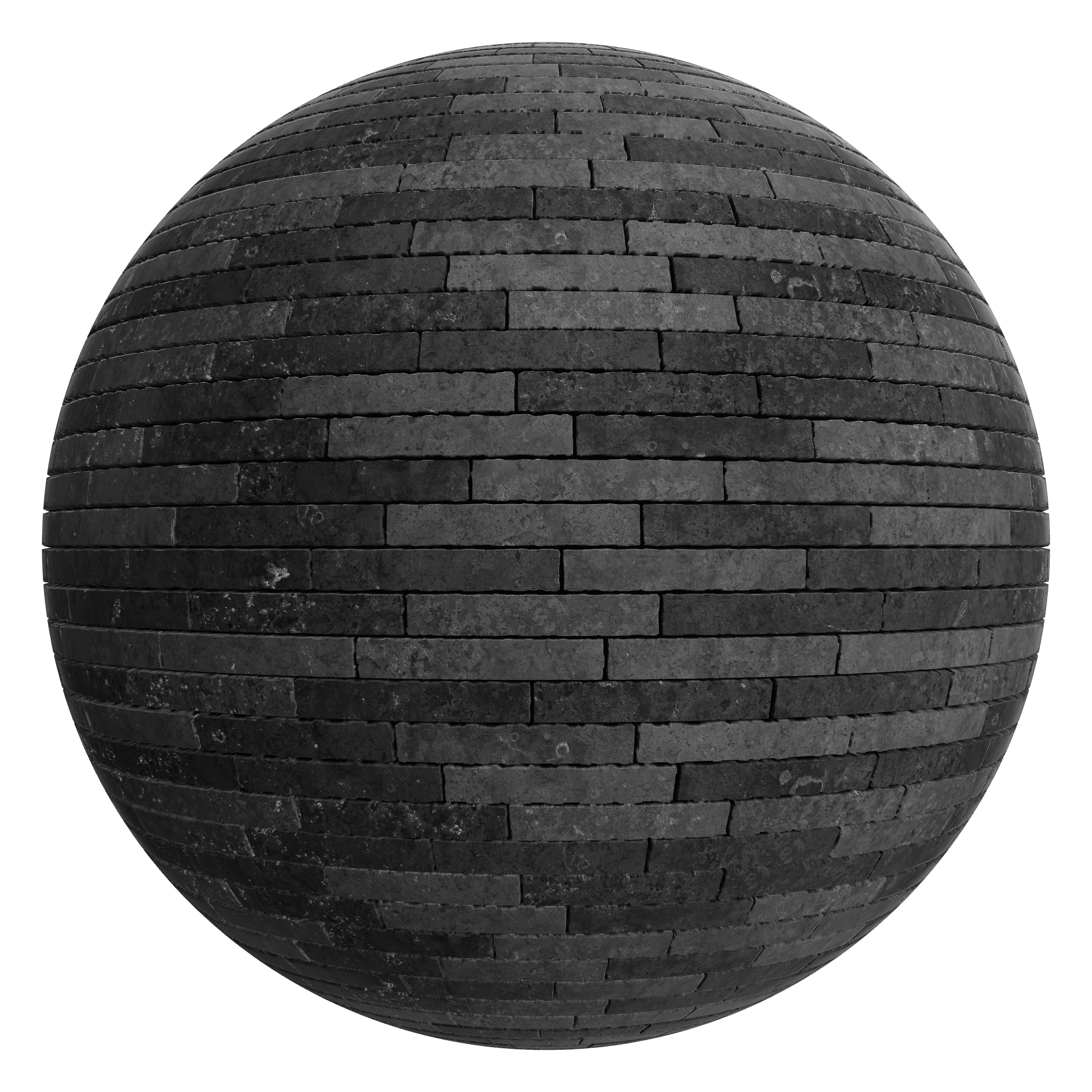 3D sphere preview of Limestone Staggered seamless texture