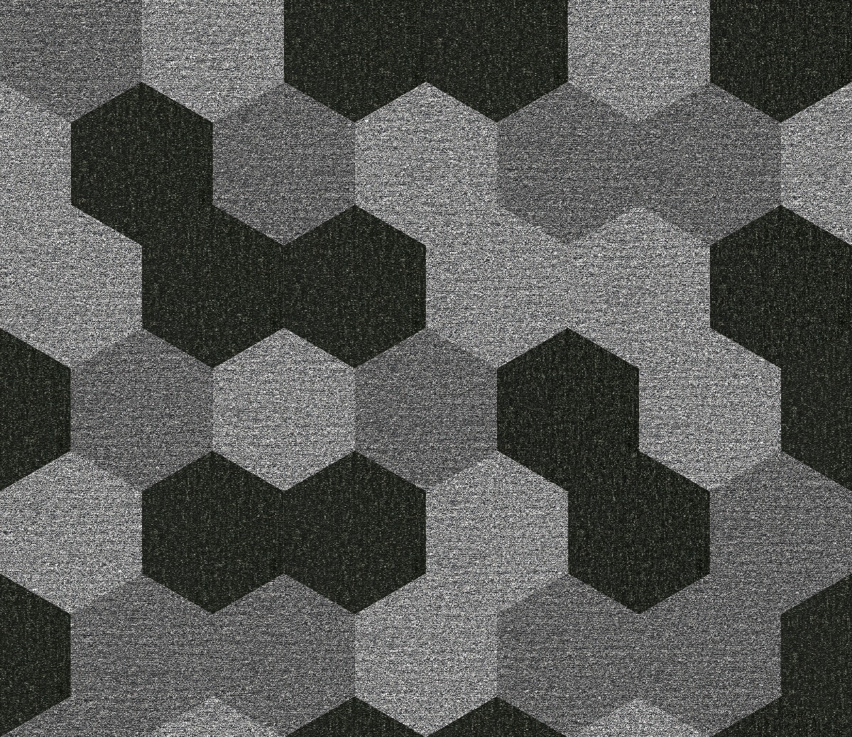 A seamless carpet texture with loop pile carpet units arranged in a Hexagonal pattern