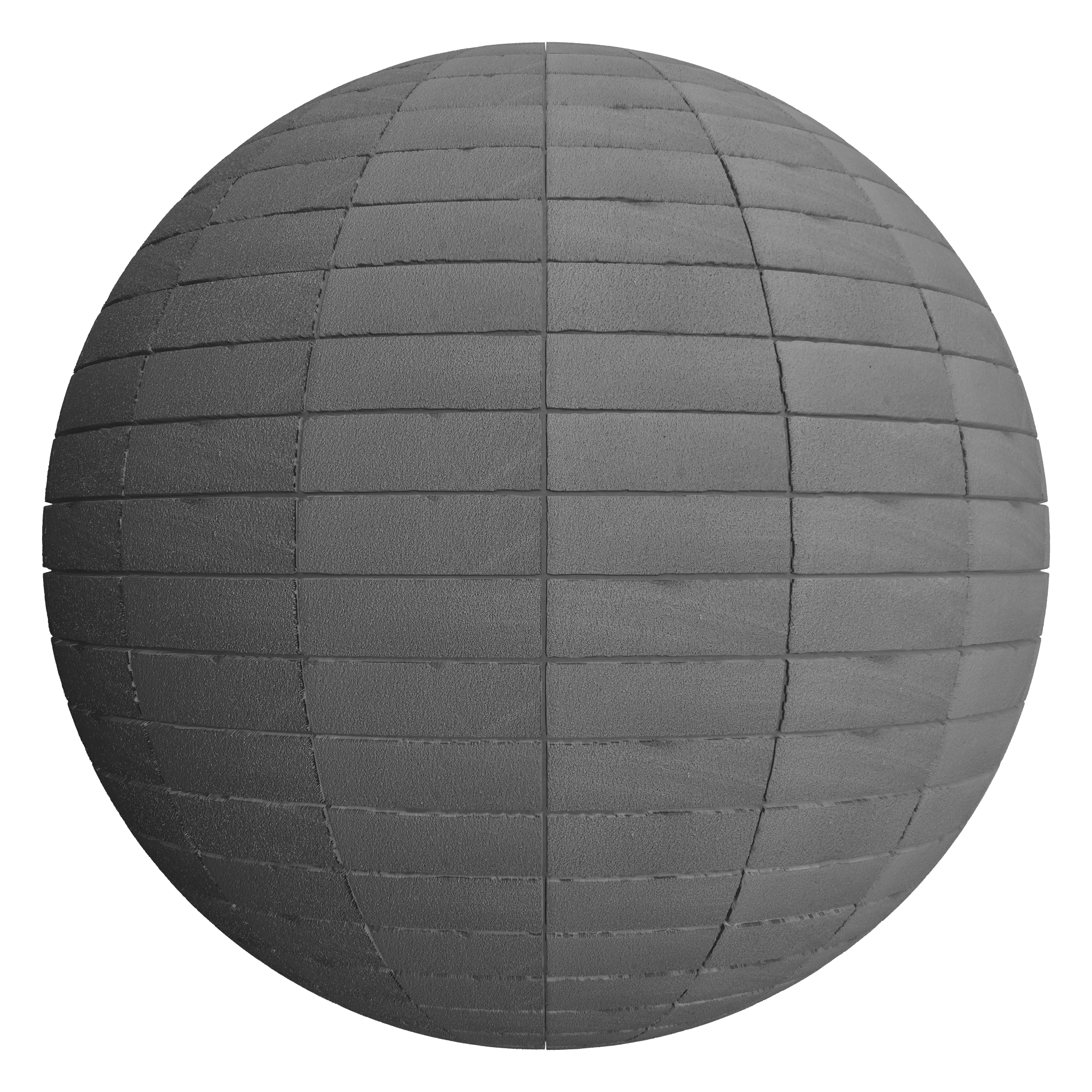 3D sphere preview of Matte Stack seamless texture