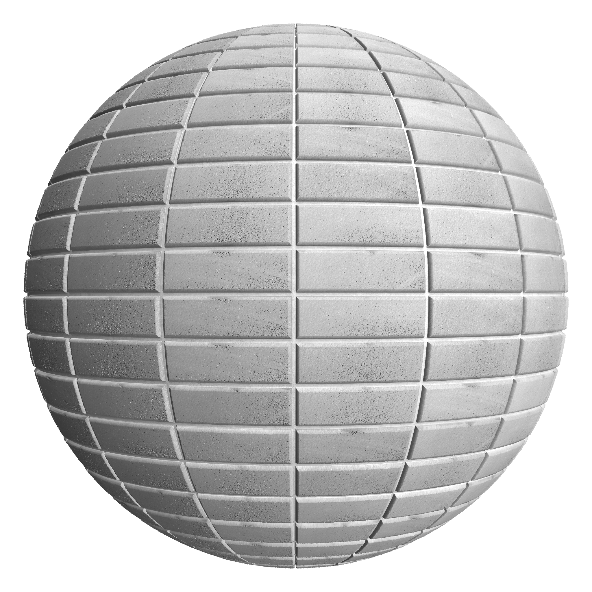 3D sphere preview of Matte Stack seamless texture