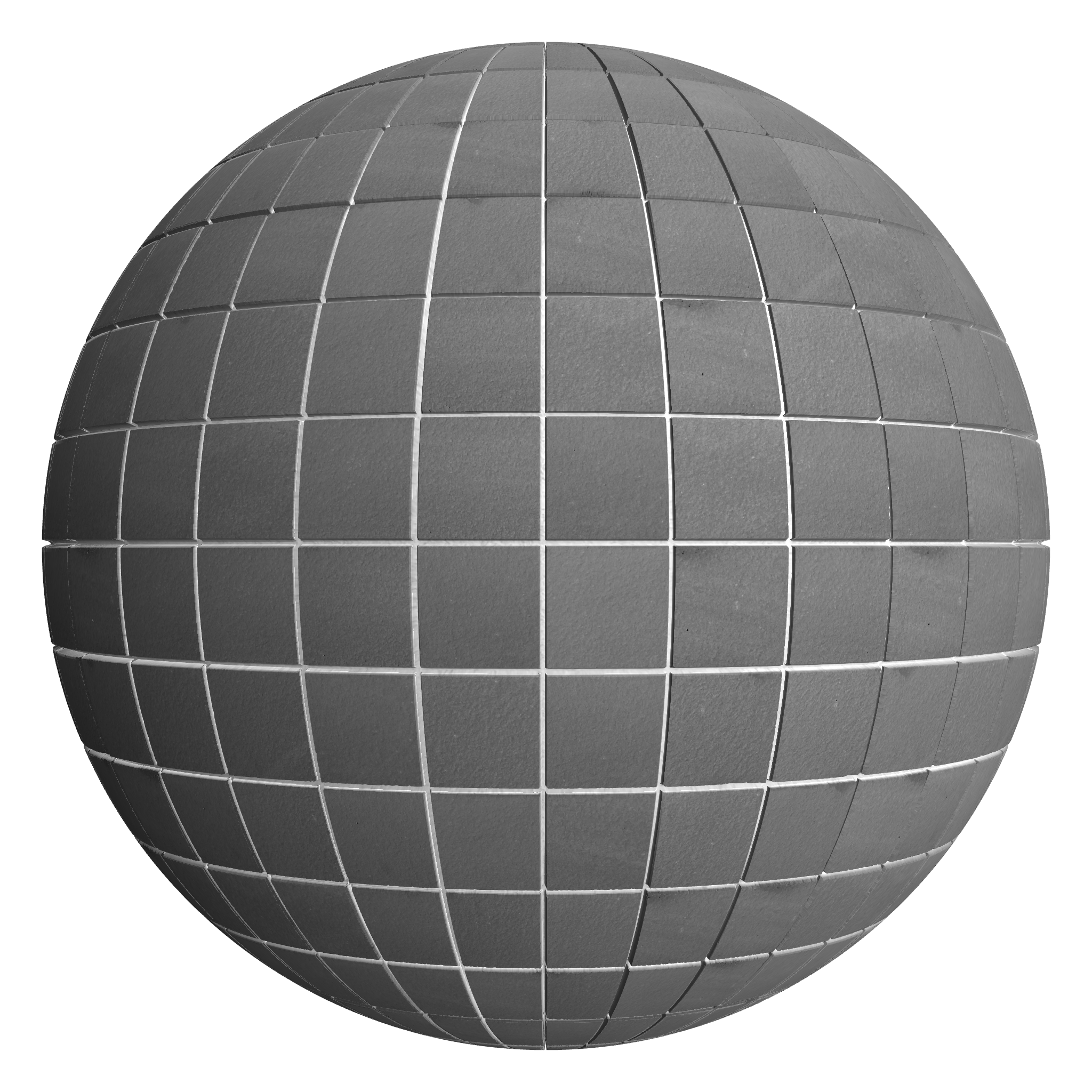 3D sphere preview of Matte Stack seamless texture
