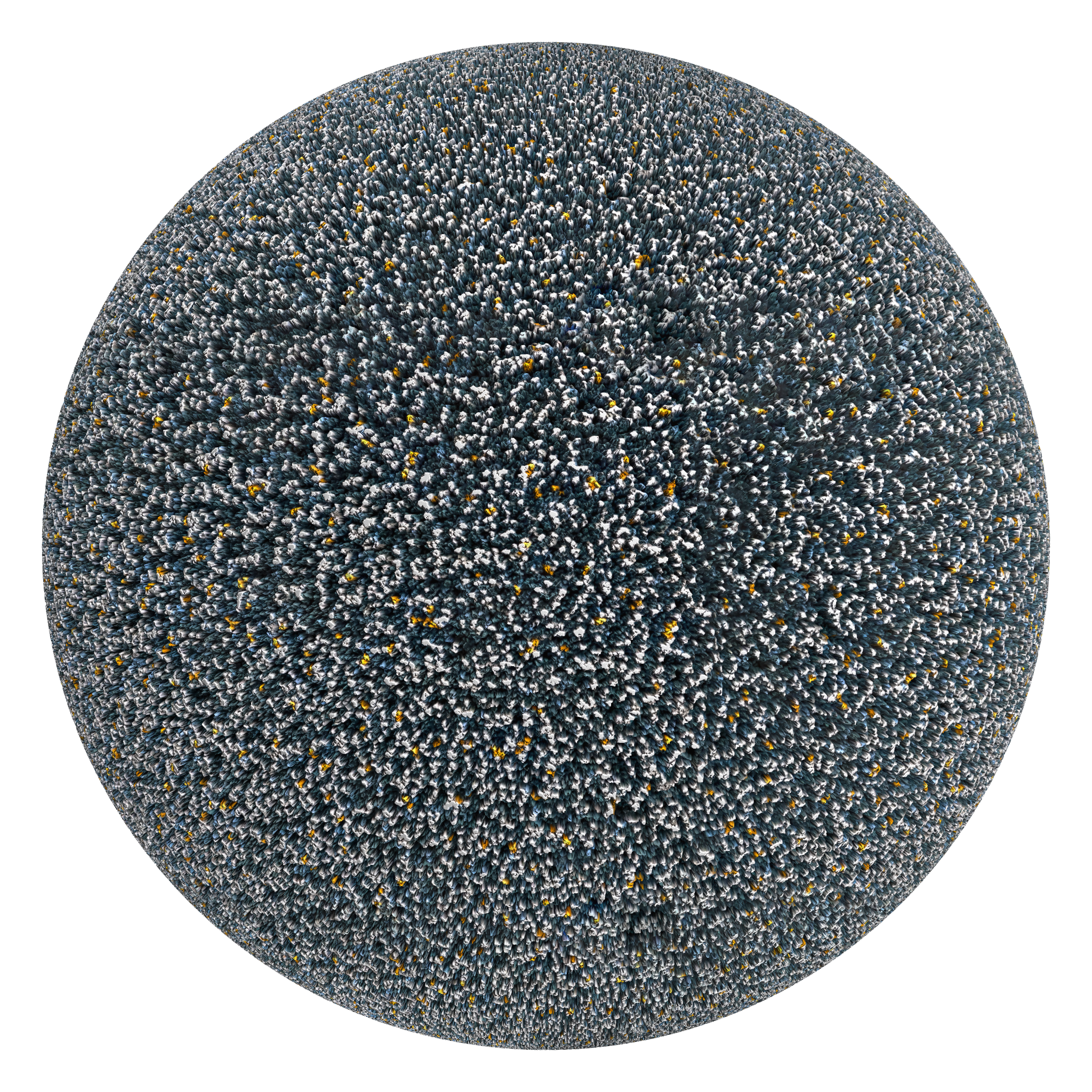 3D sphere preview of Night Sky Carpet seamless texture