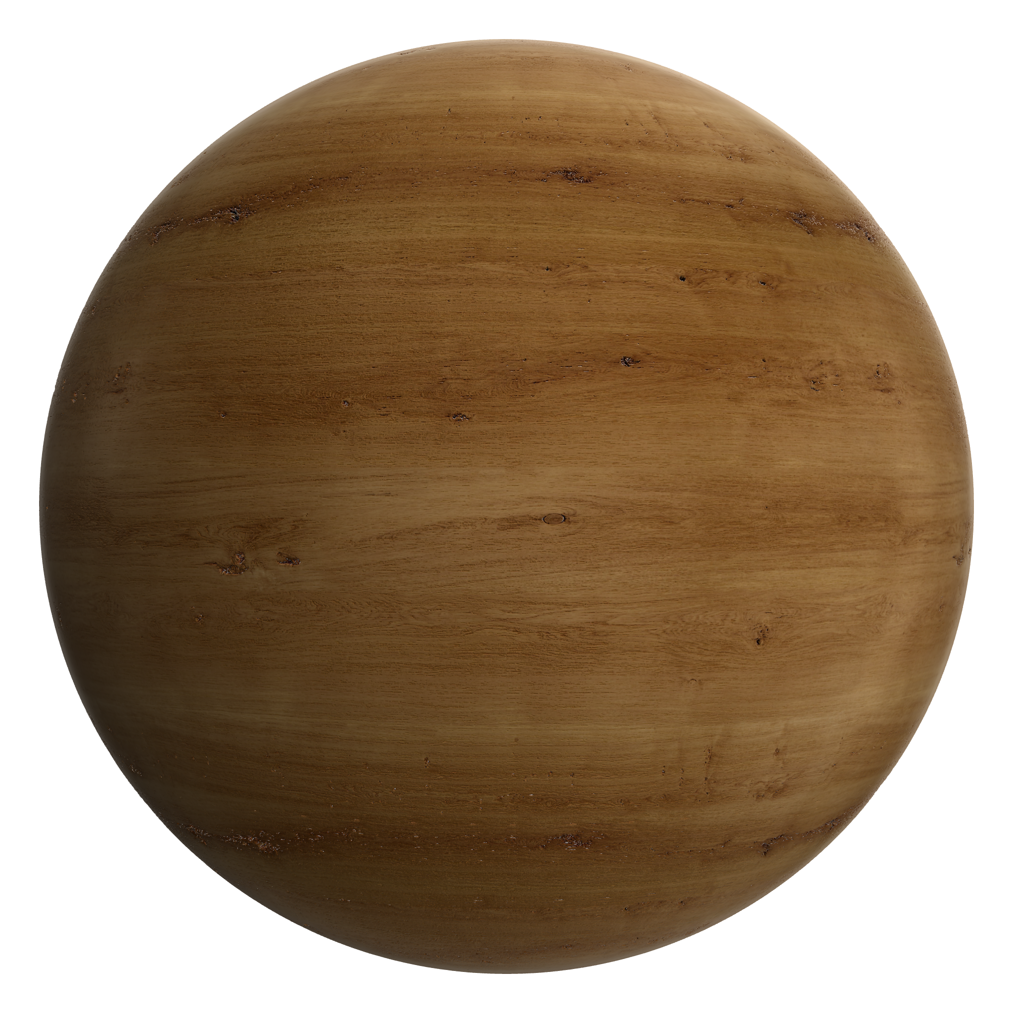 3D sphere preview of Oak seamless texture