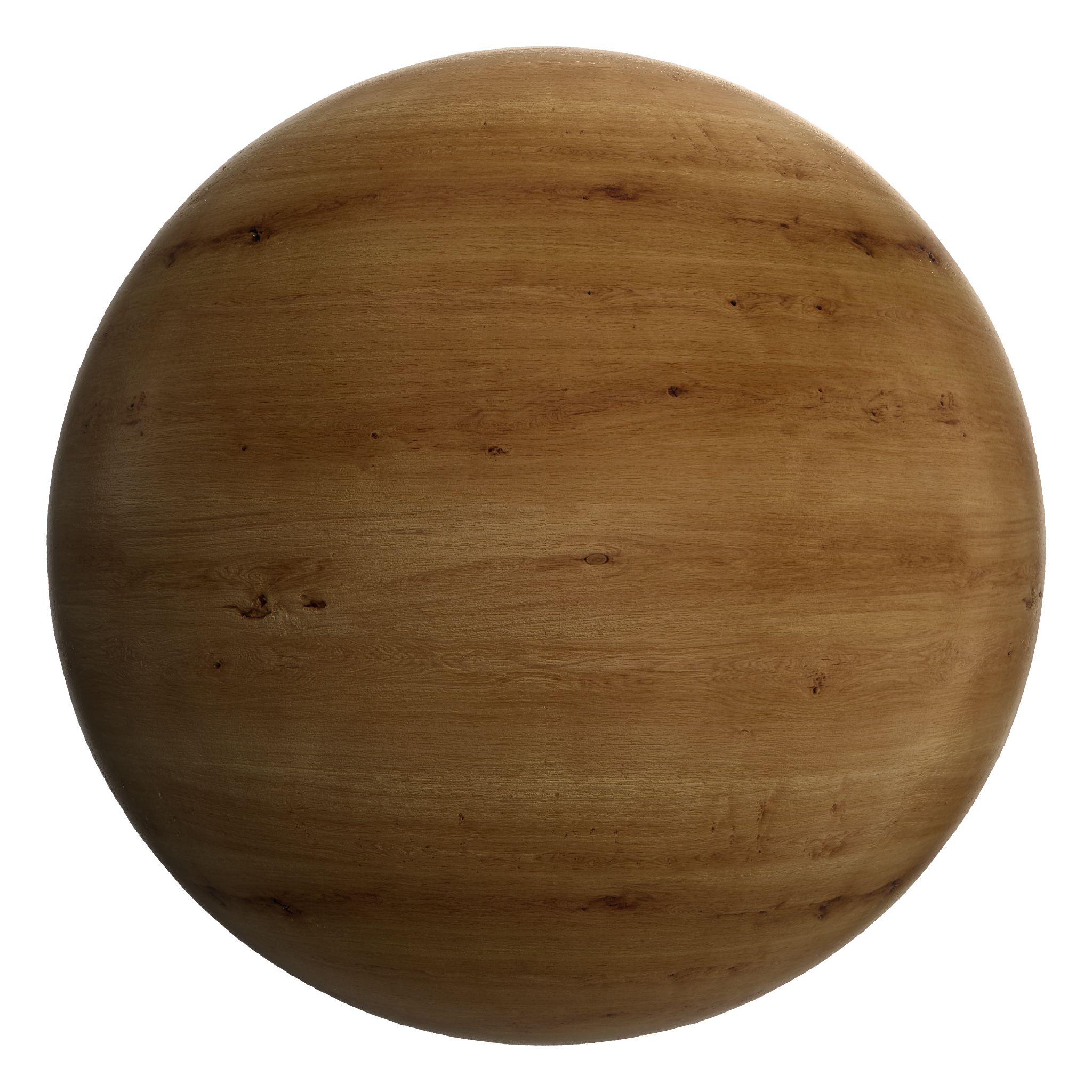 3D sphere preview of Oak seamless texture