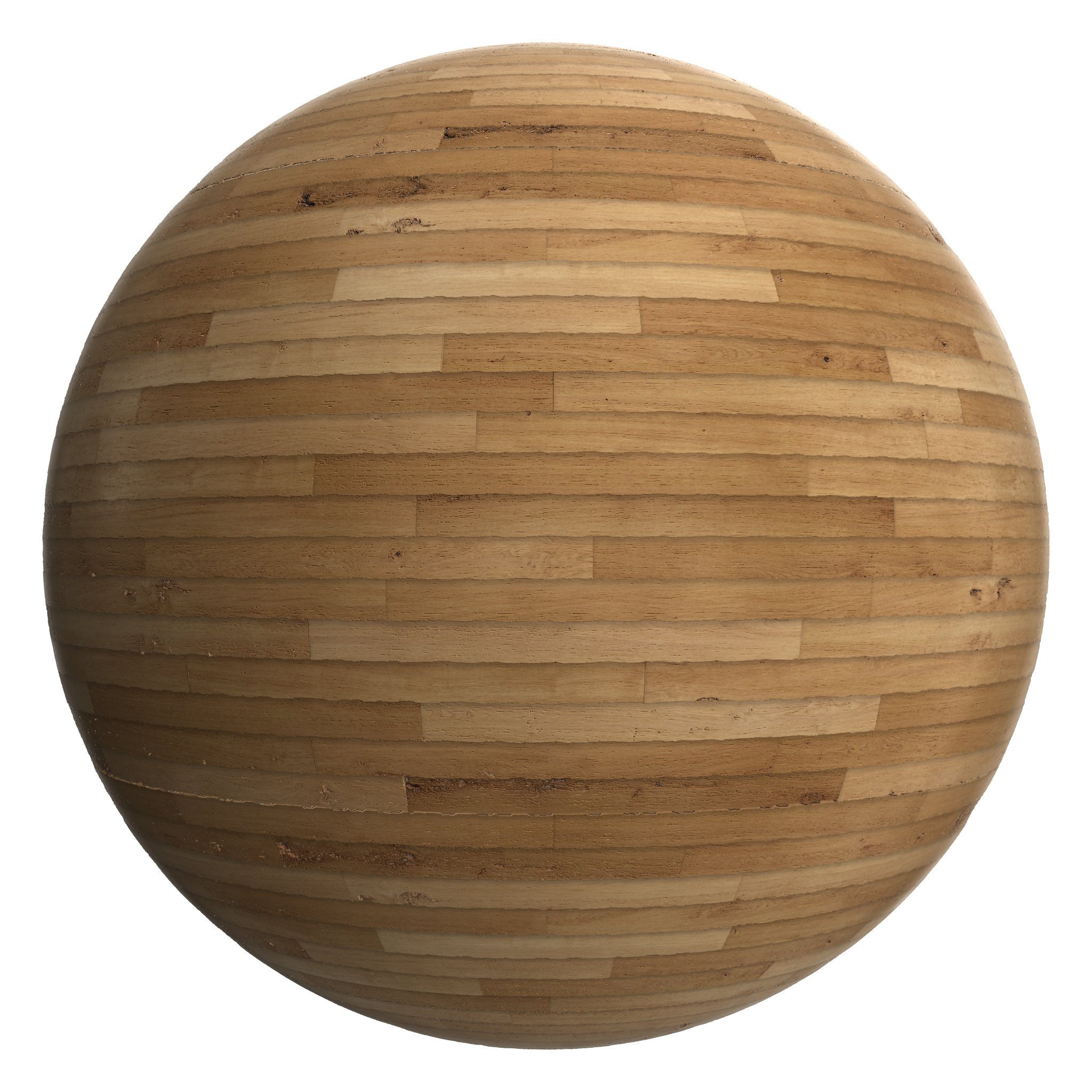 3D sphere preview of Live Edge Oak Lap Siding seamless texture