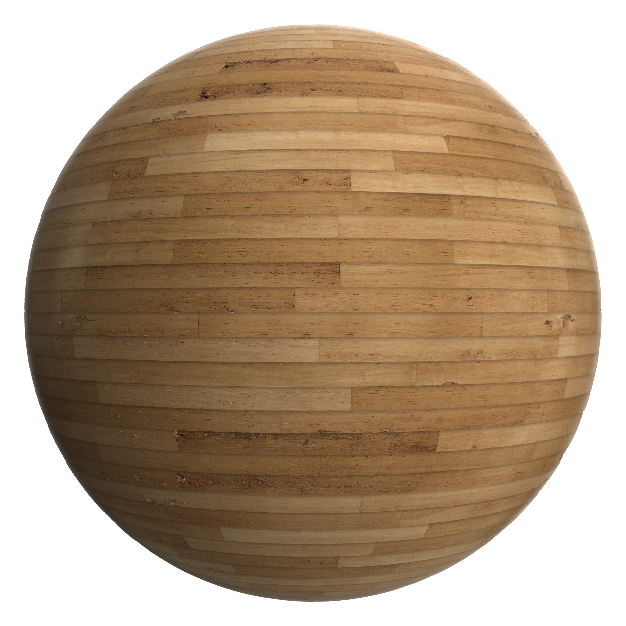 3D sphere preview of Oak Lap Siding seamless texture