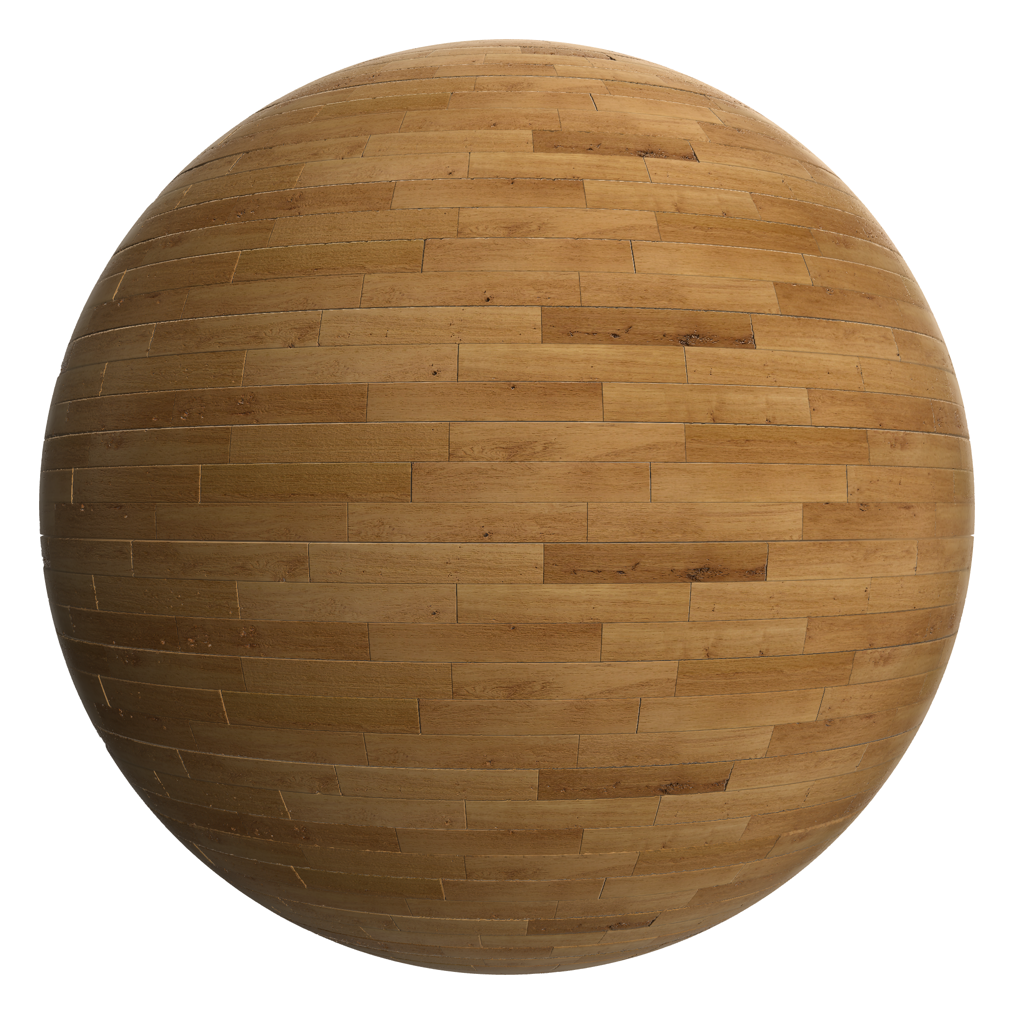 3D sphere preview of Oak Staggered seamless texture