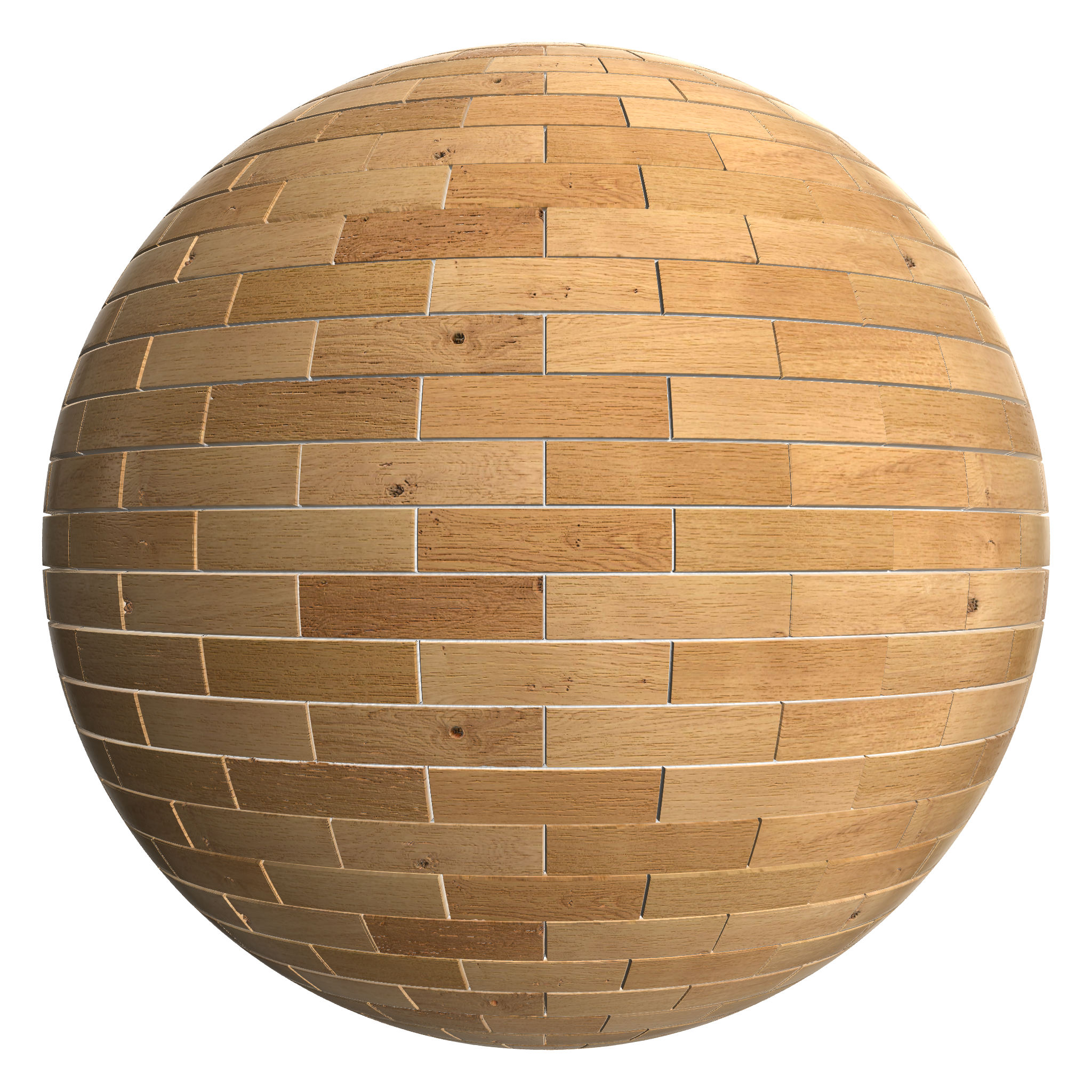 3D sphere preview of Oak Stretcher seamless texture